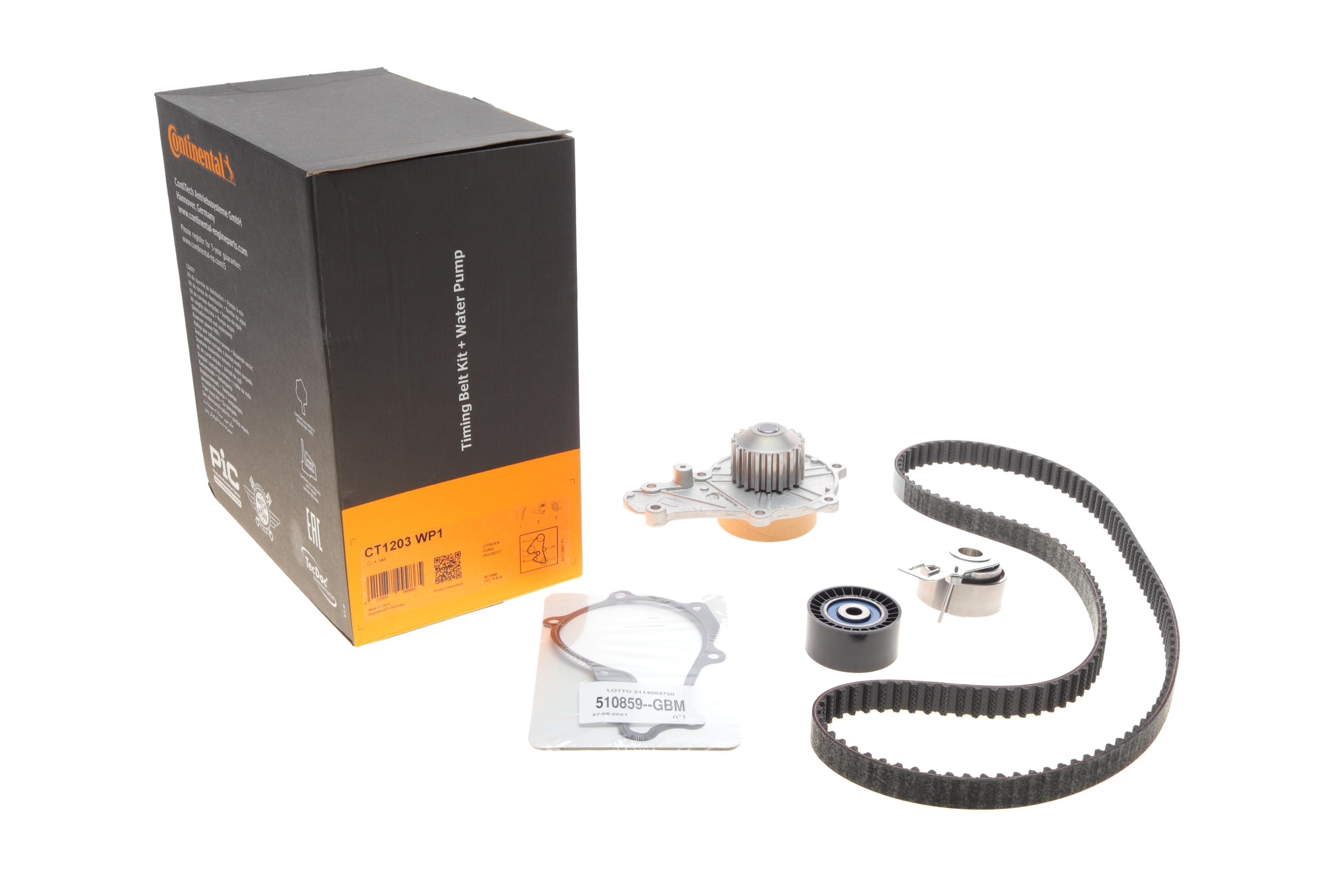 Комплект ГРМ + помпа Citroen C3/C4/Berlingo/Jumpy/Peugeot 2008/Expert/Partner 1.6 HDi 08- (20x141z)