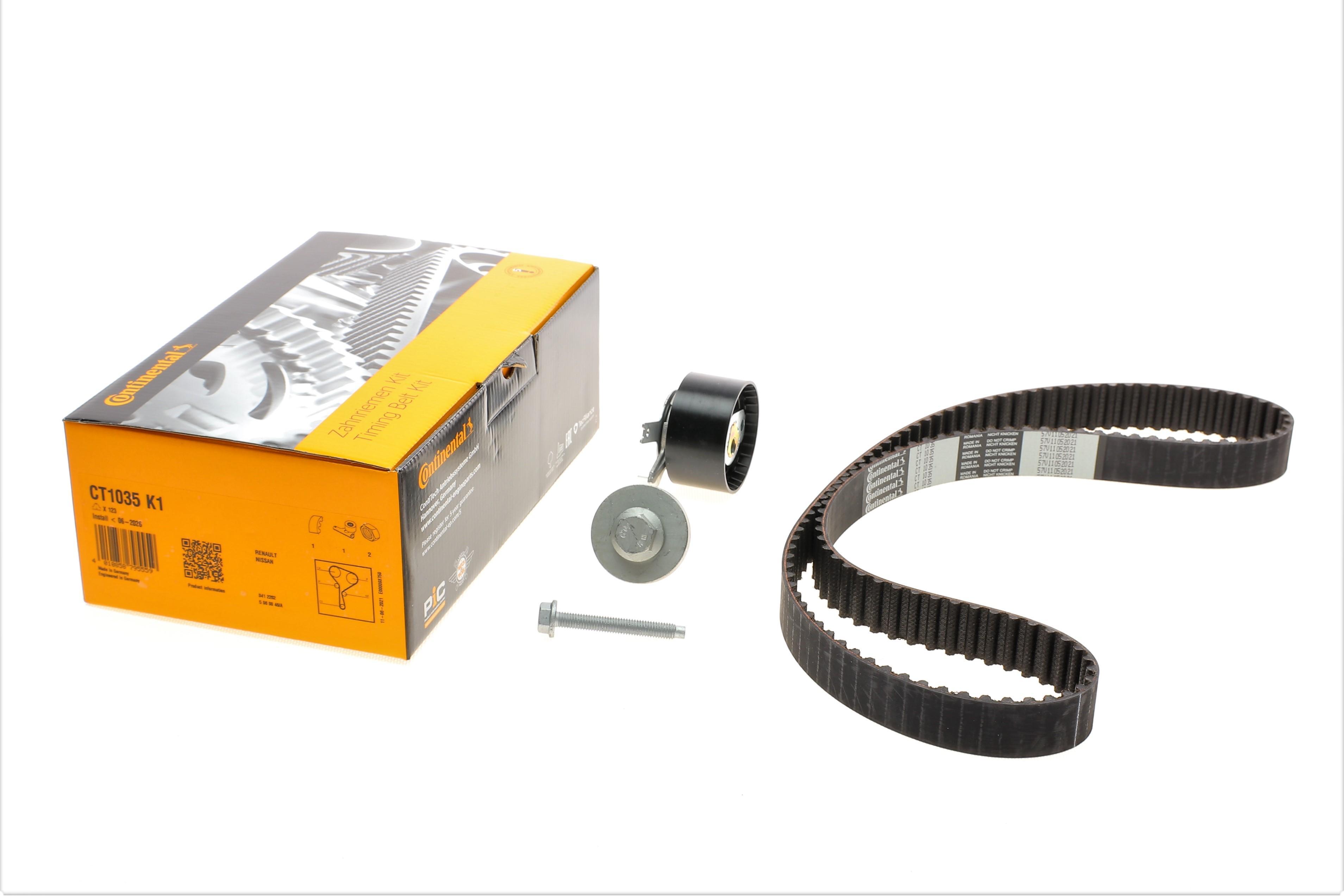 Комплект ГРМ Renault Clio/Kangoo/Megane/Dacia Duster 1.5dCi 01- (27x123z)