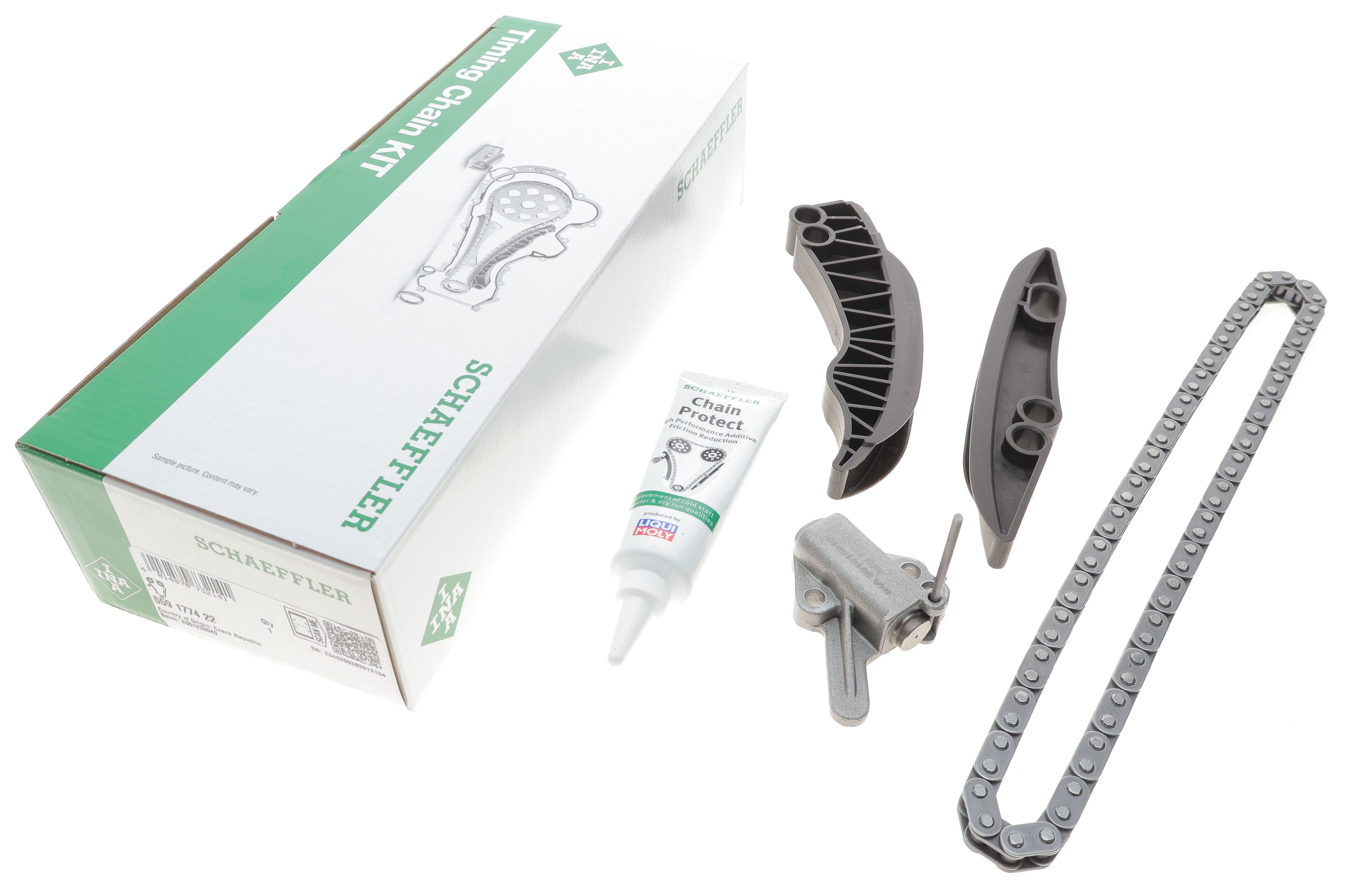 Комплект ланцюга ГРМ BMW 3 (E90/E91/E92/E93/F30/F80/F31) (N57 D30 C) 05- N57, (ланцюг INA)