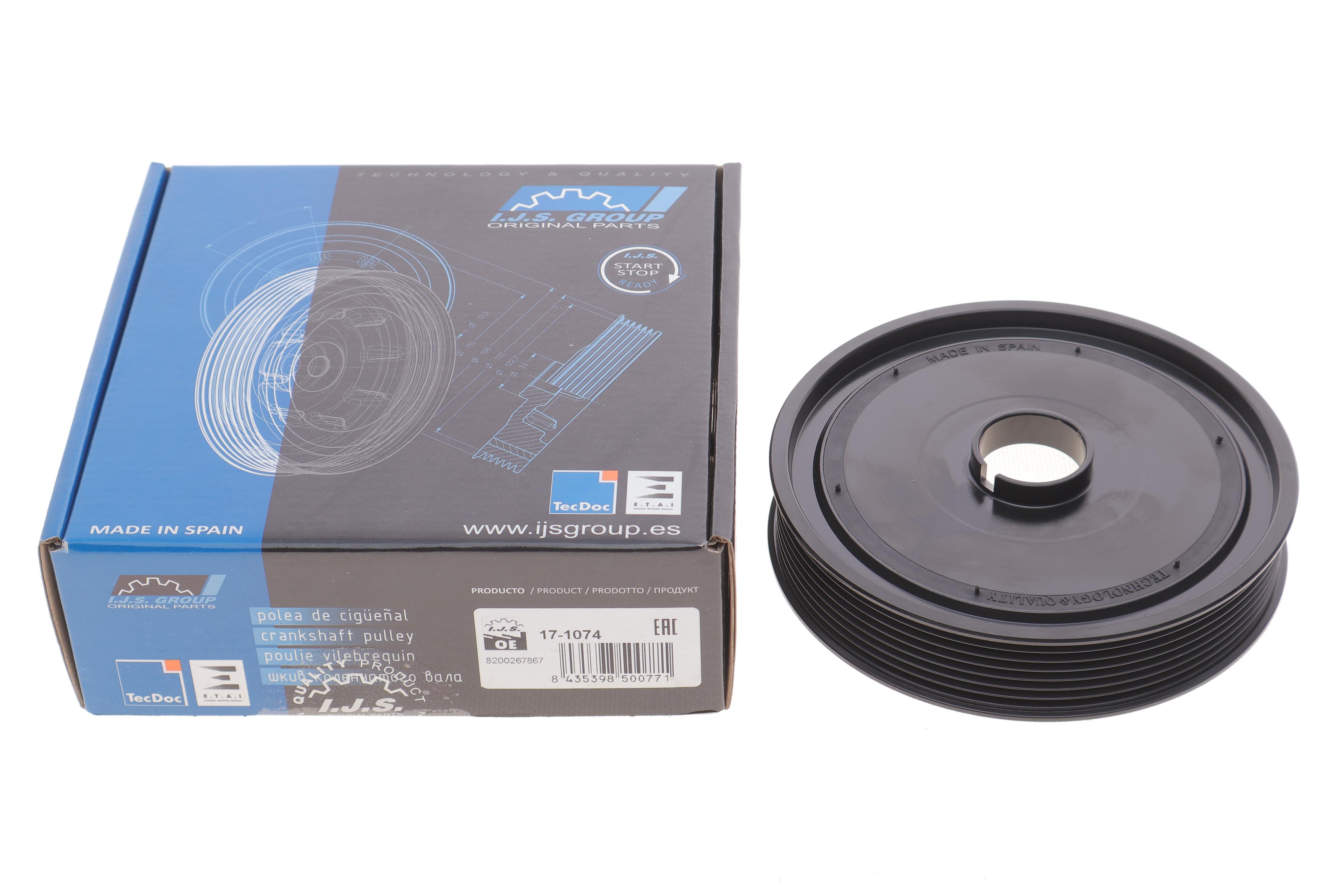 Шків колінвалу Renault Trafic/Opel Vivaro 2.5DCI 00- (7PK)