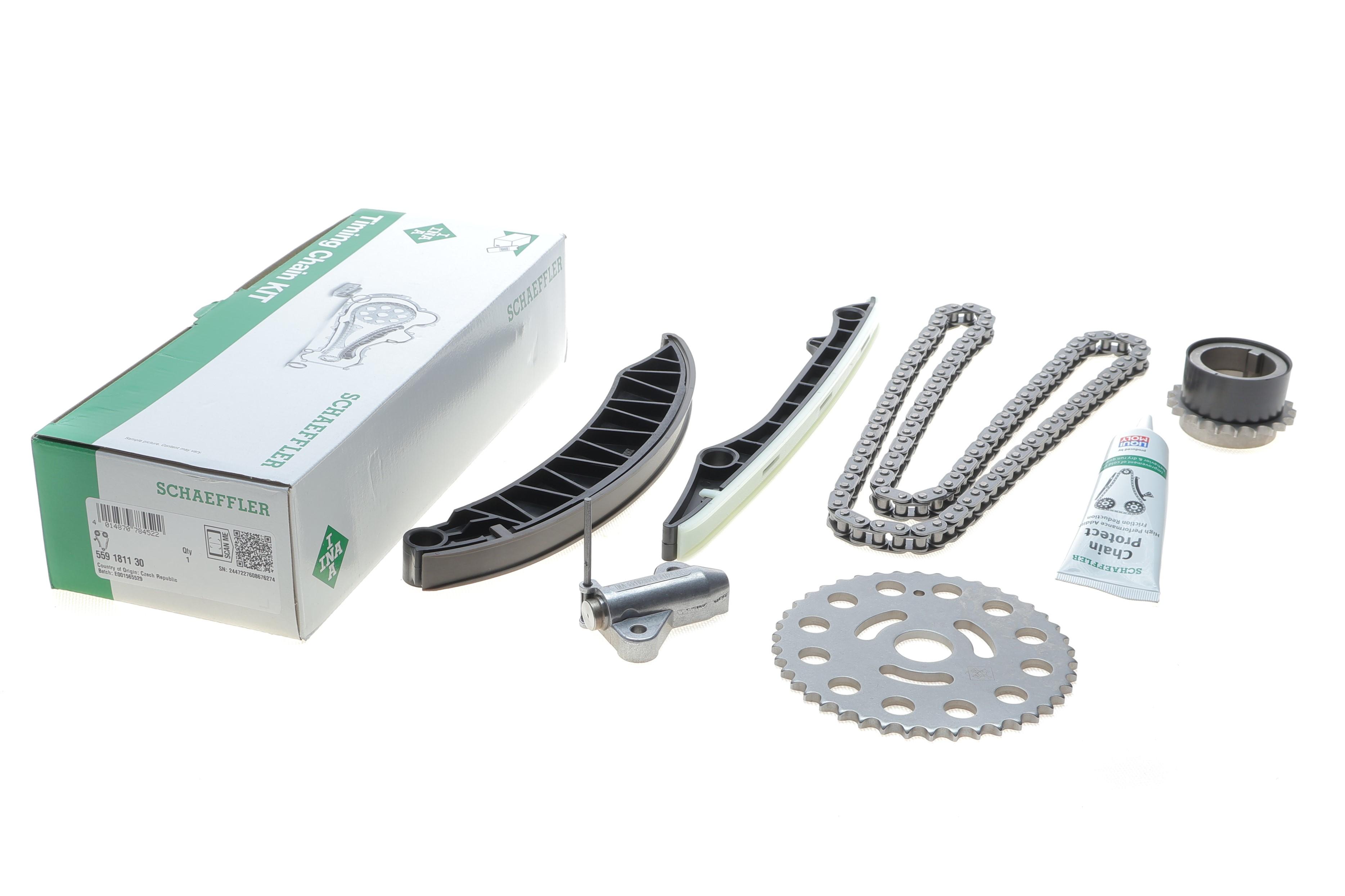 Комплект ланцюга ГРМ Renault Master III 2.3DCi 10-, 74/92/107/110kw, M9T, (ланцюг INA)