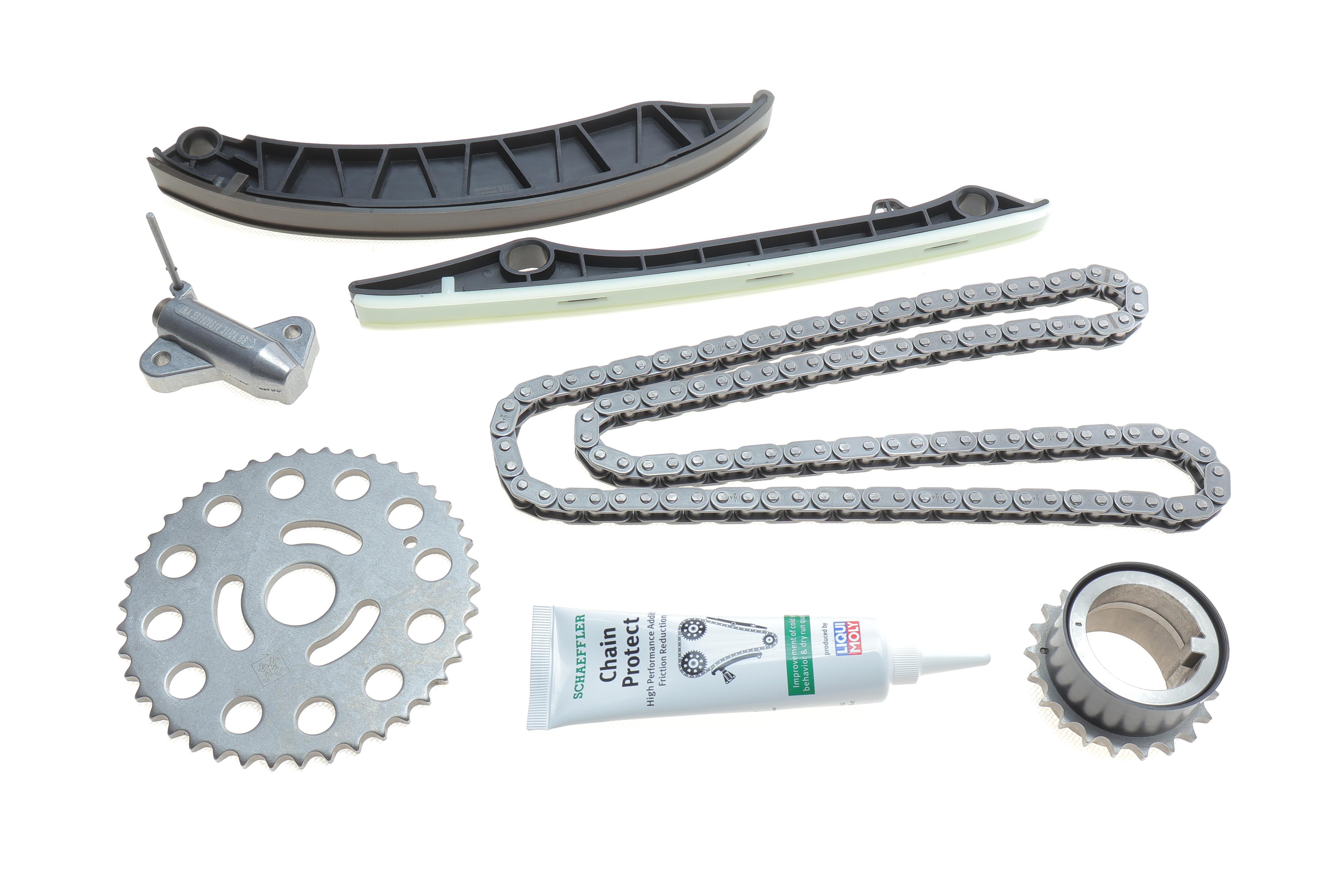 Комплект ланцюга ГРМ Renault Master III 2.3DCi 10-, 74/92/107/110kw, M9T, (ланцюг INA)