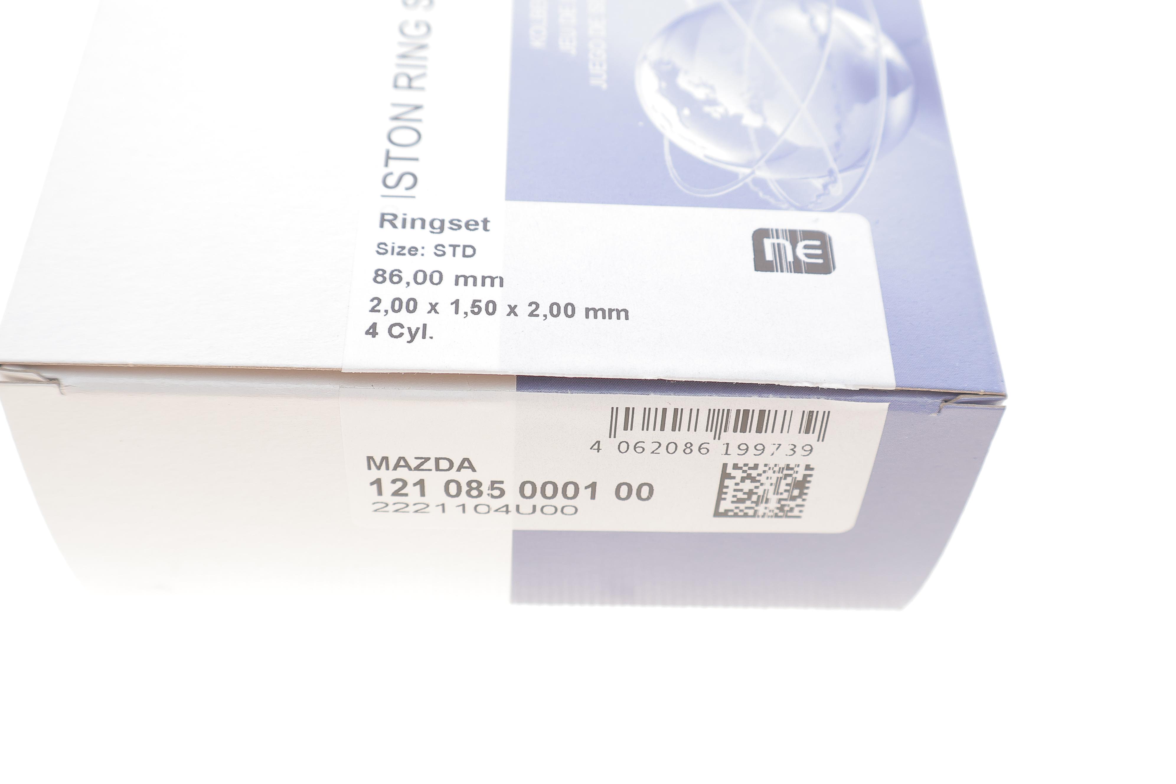 Кільця поршневі Mazda CX-5 2.2 11- (86.00mm/STD) (2-1.5-2) = 7985000000