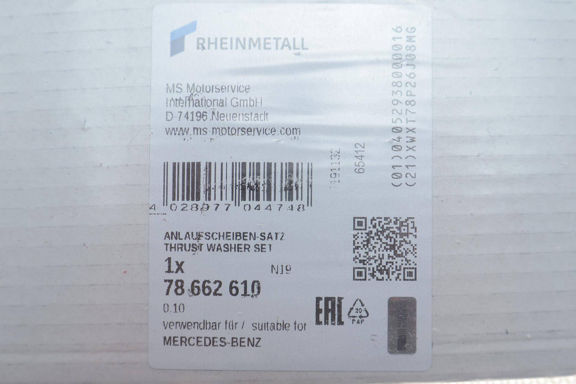 Шайба розбігу колінвалу MB Sprinter (OM601/602/611/612/646) (+0,10)