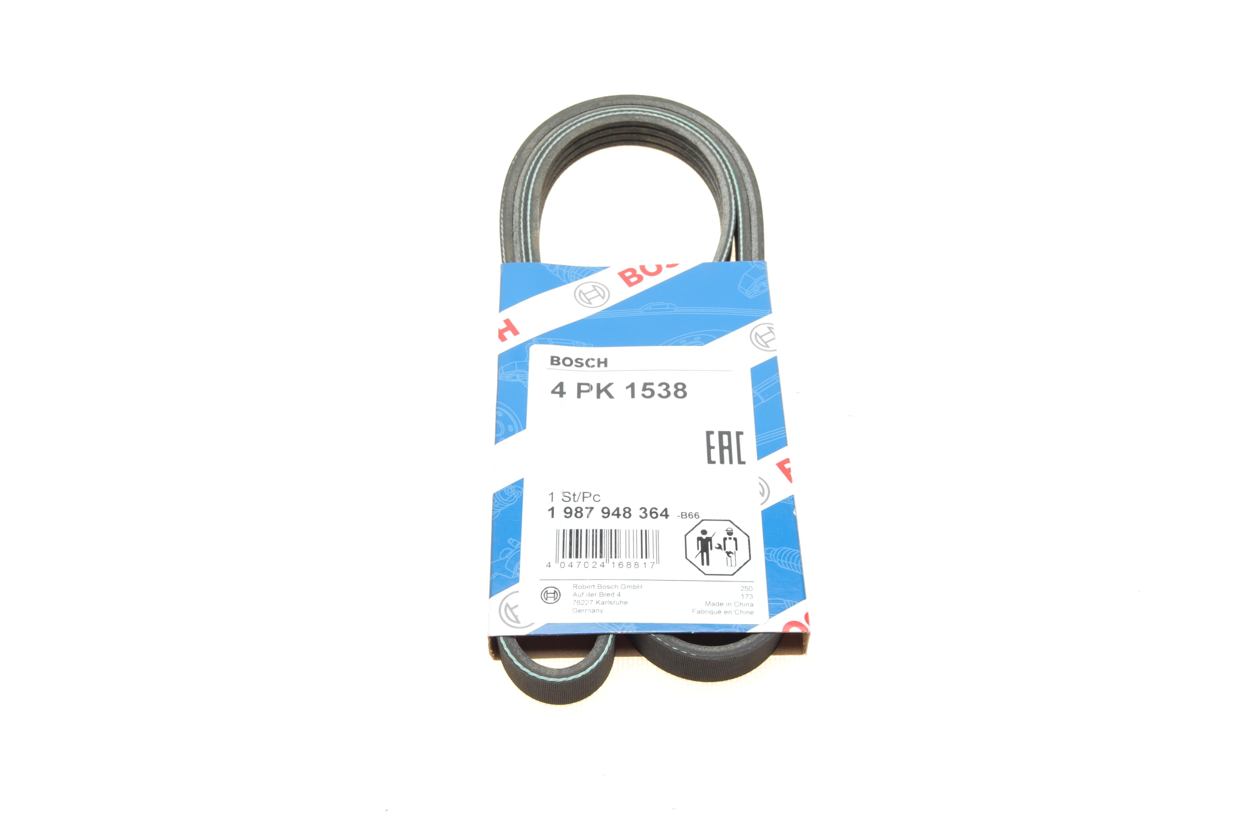 Ремінь генератора Renault Kangoo 1.2 98- / Dacia Logan/Sandero 1.2 12- (4PK1538)