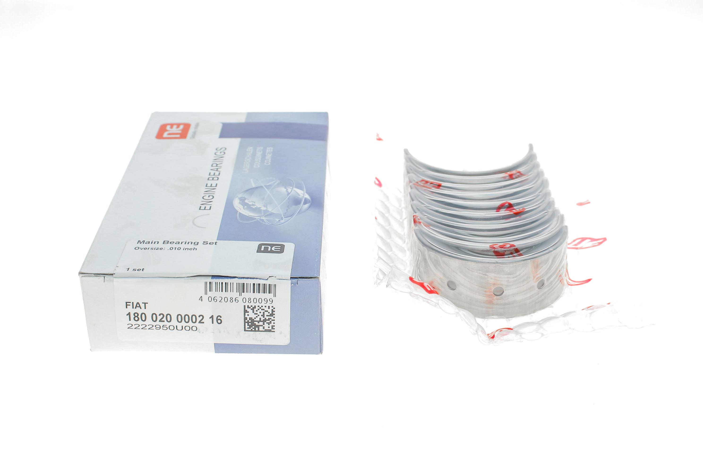 Вкладиші корінні Fiat Ducato 1.9D/Fiorino 1.7D 88- (+0.25) (60-2001-10) = 6020011000