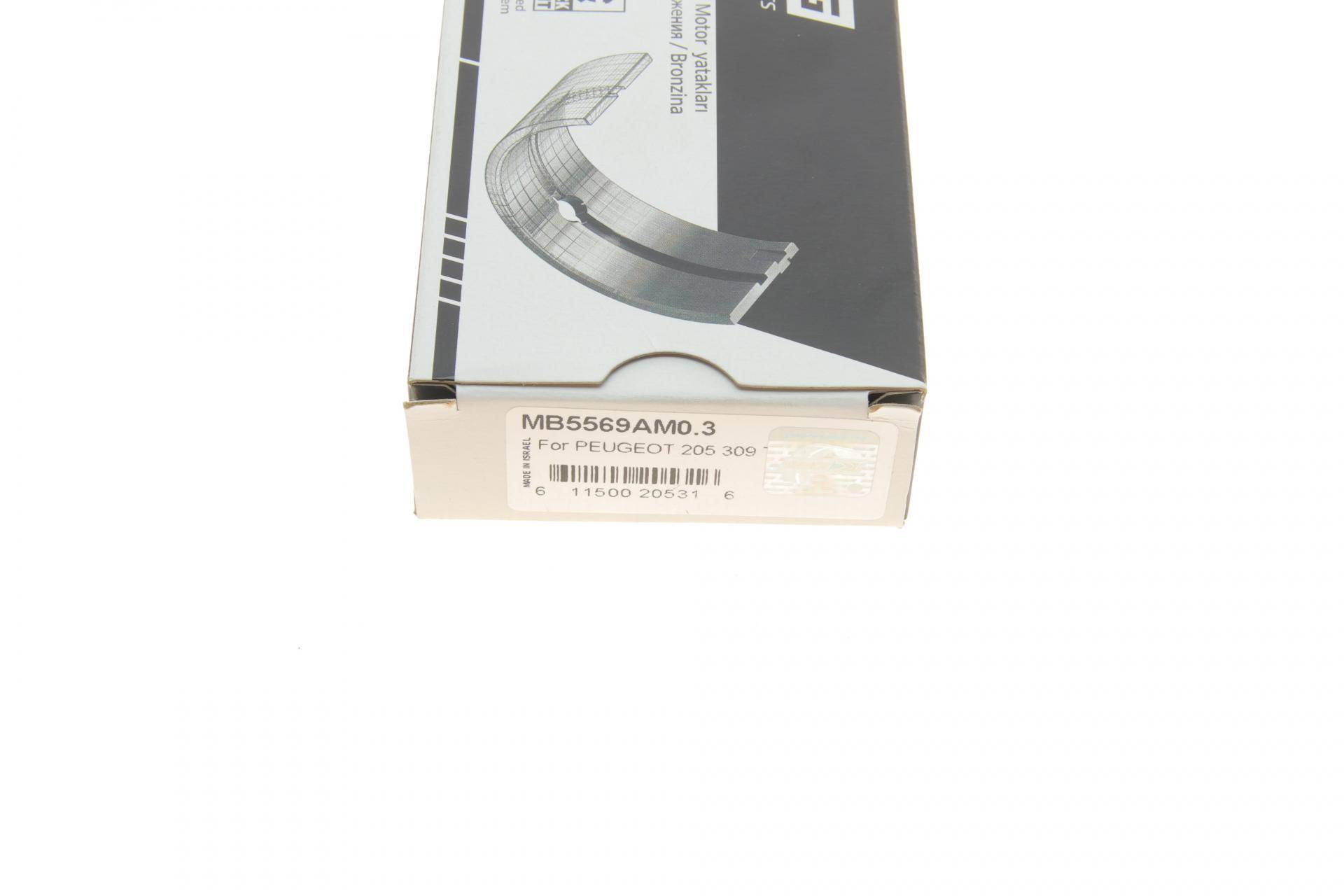 Вкладиші корінні Citroen Berlingo/Peugeot Partner 1.4 96-13 (+0.30)