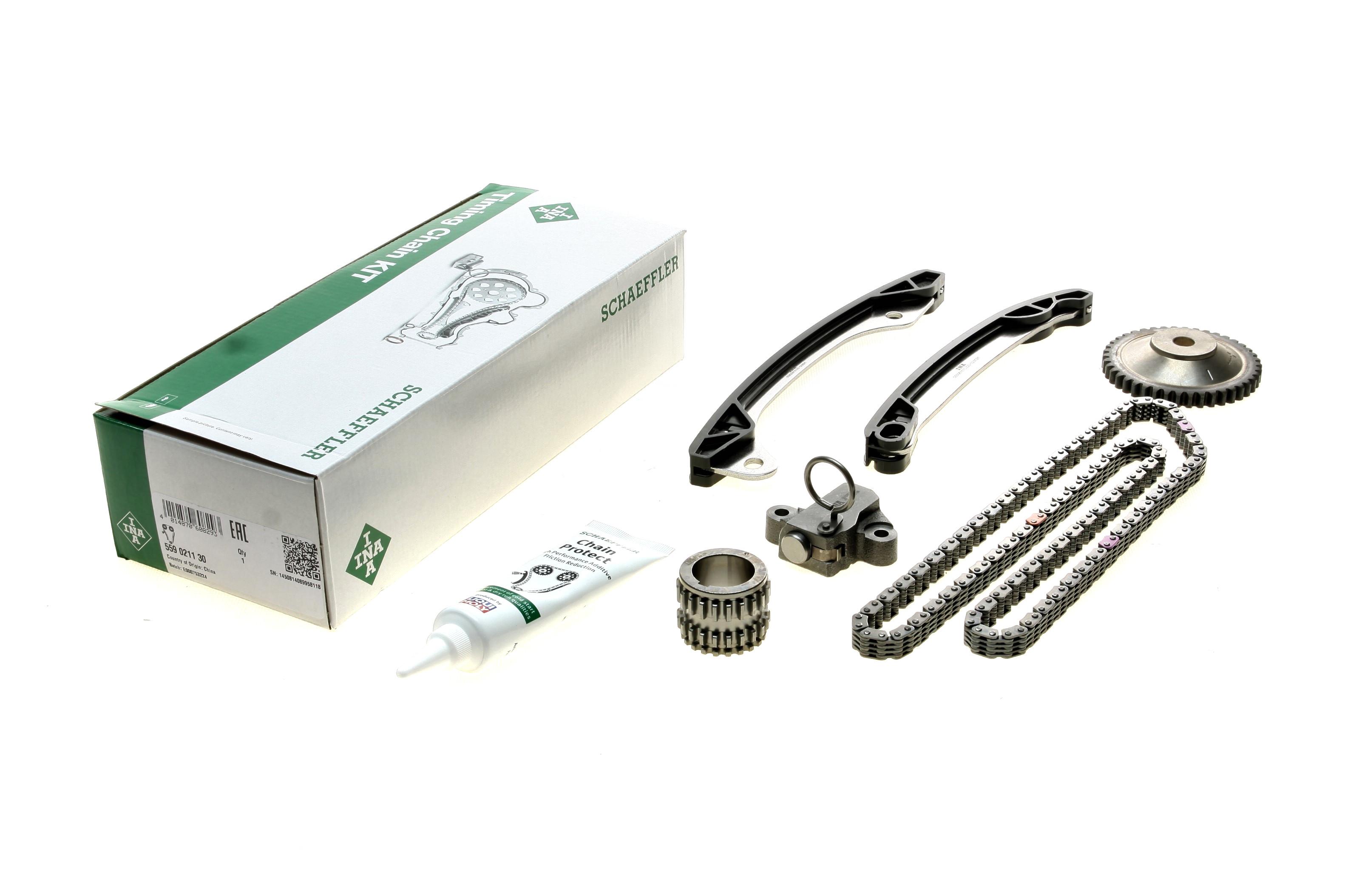 Комплект ланцюга ГРМ Renault Kangoo/Megane/Captur 1.2TCe 13-, (ланцюг INA)