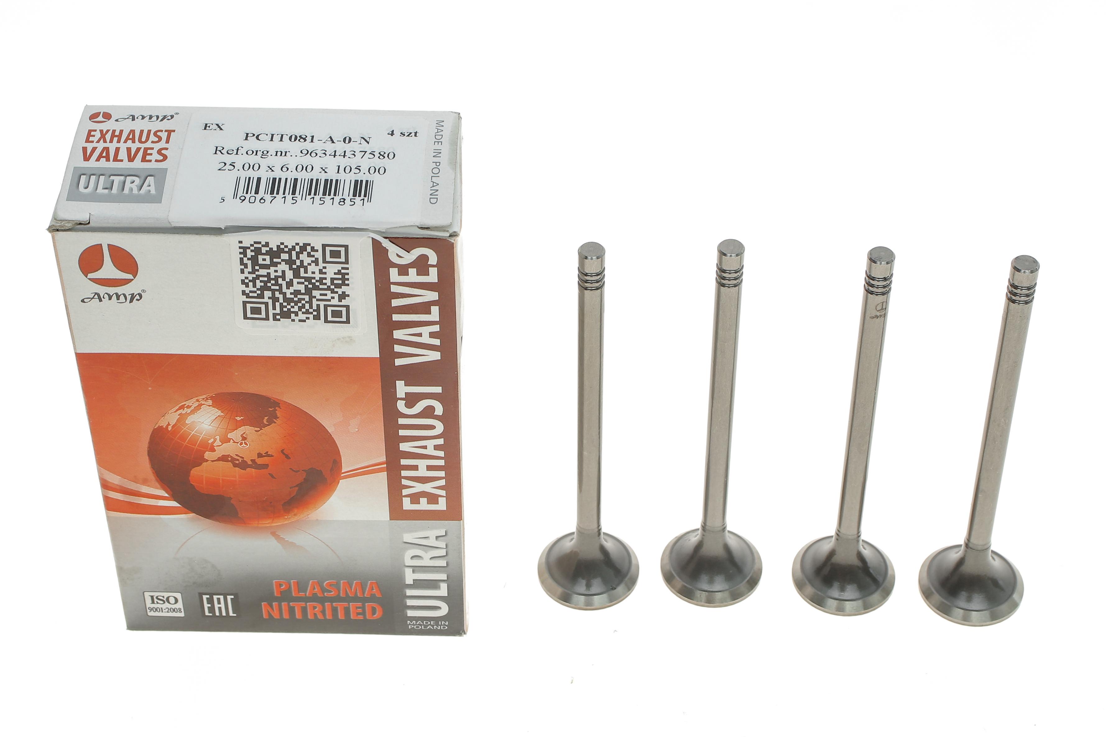 Клапан (випуск) Citroen Jumpy/Fiat Scudo/Peugeot Expert 2.0D/2.2D 16V 99- (25x6x105) (азотований)