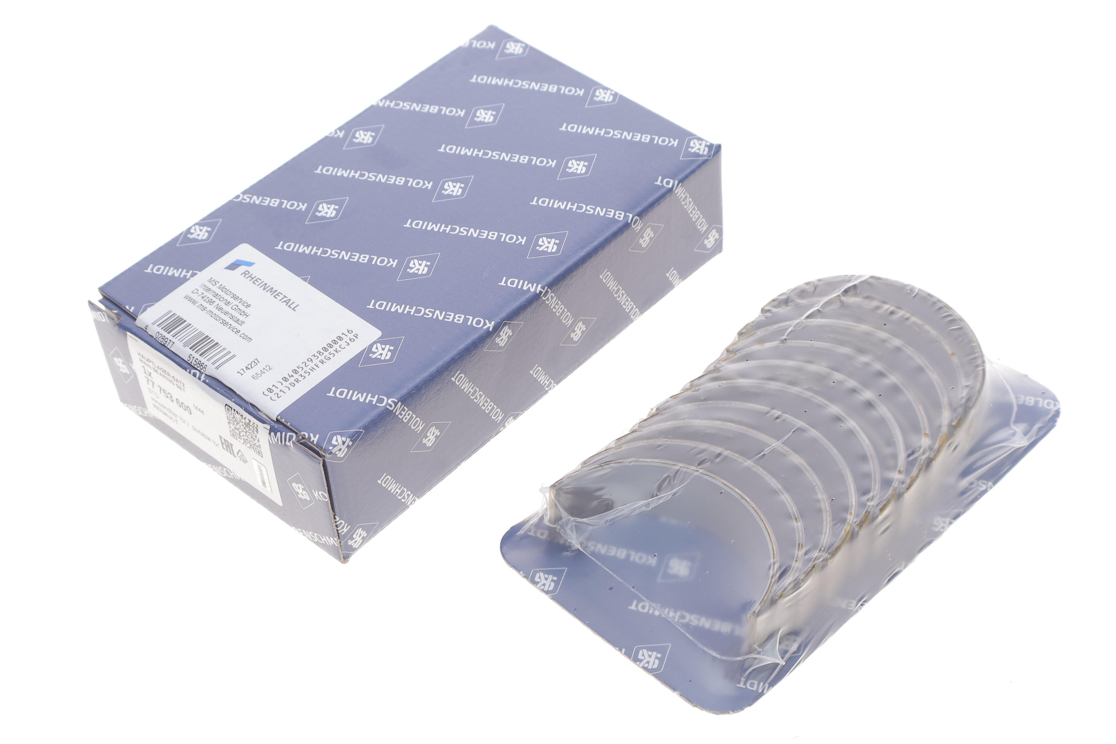 Вкладиші корінні Renault Master/Trafic 1.9dCi 01- (STD)