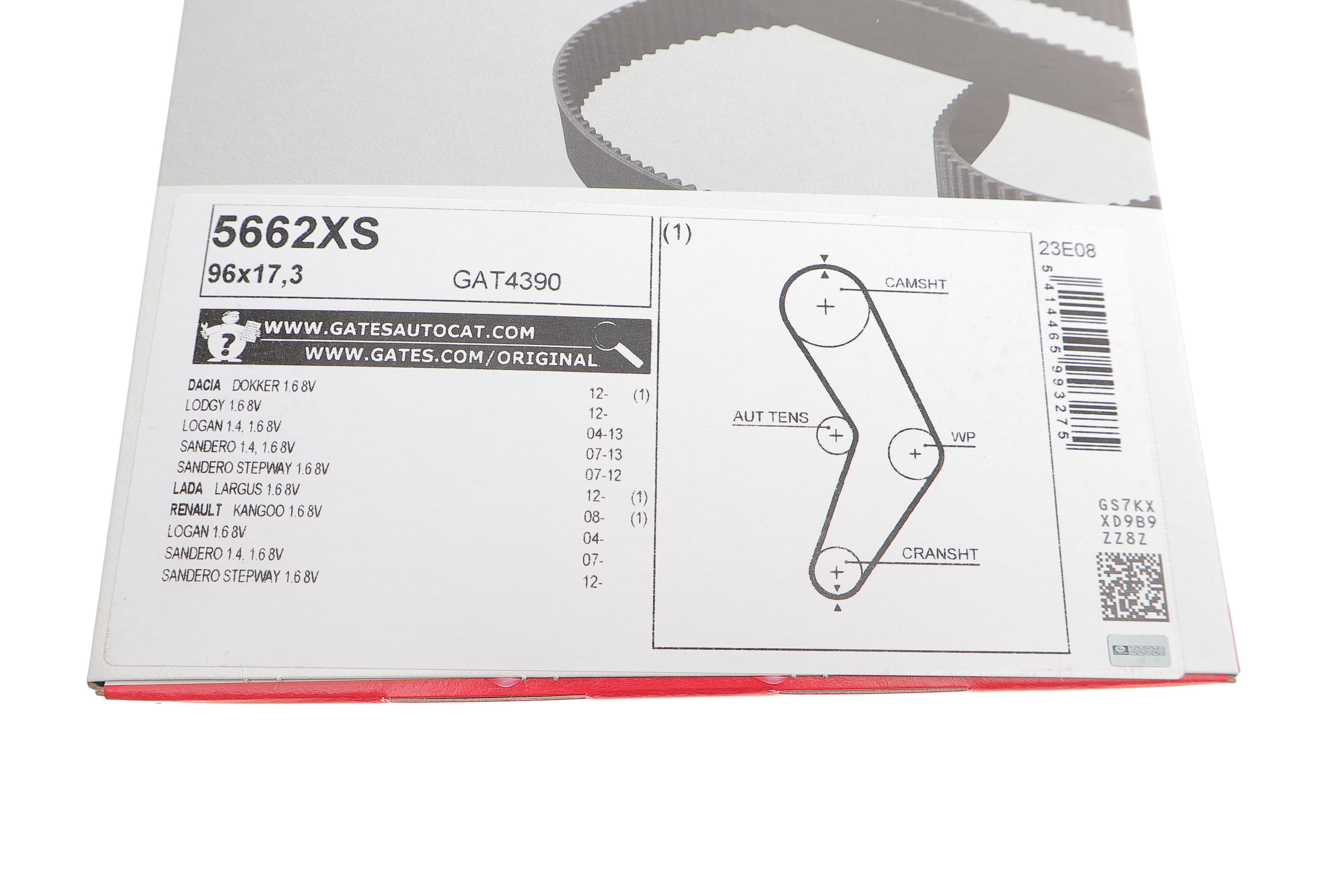 Ремінь ГРМ Renault Kangoo 1.4/1.6i 08-