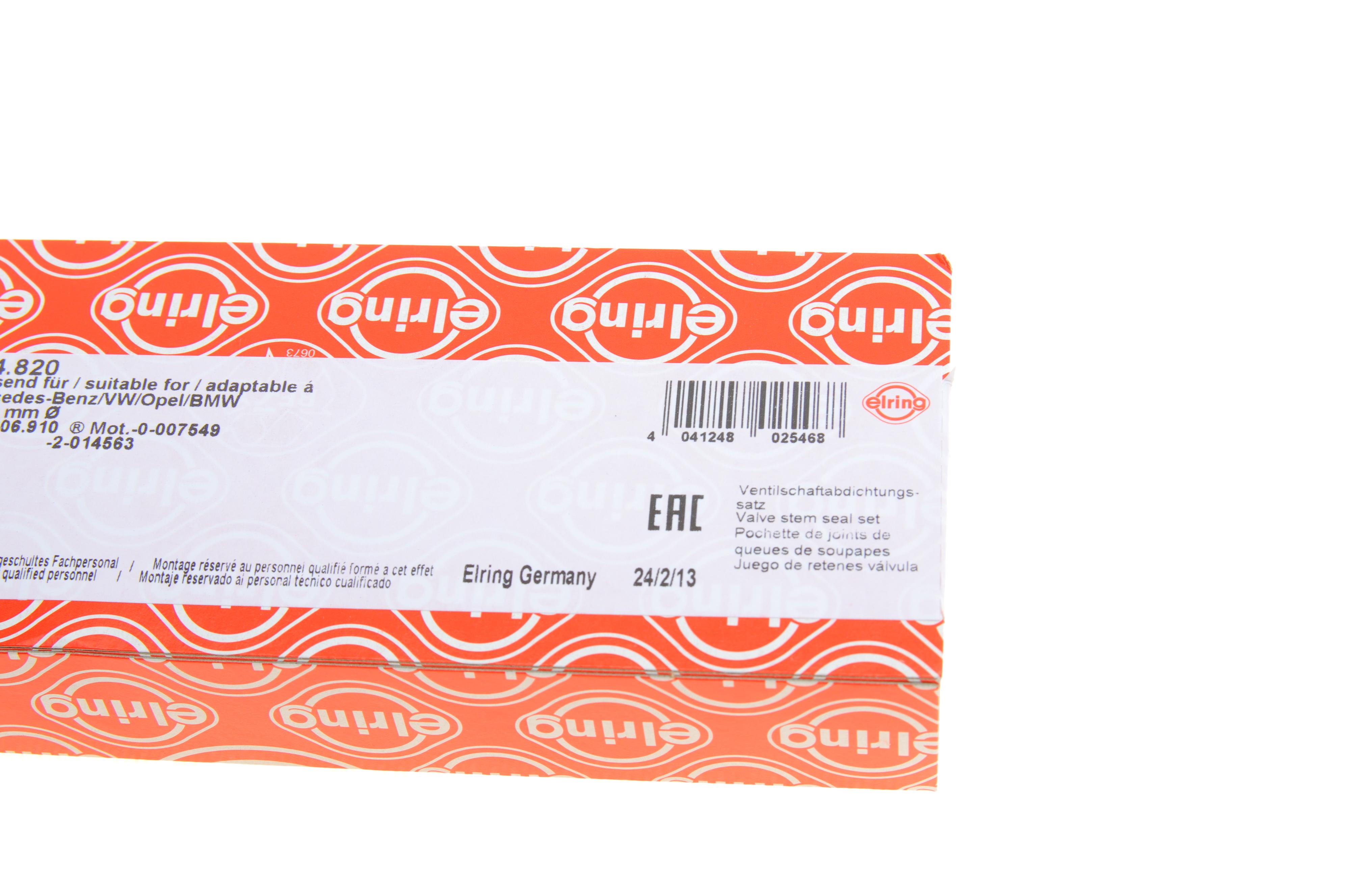 Сальник клапана (впуск/випуск) MB Sprinter OM642 3.0CDI (к-кт 24шт.)