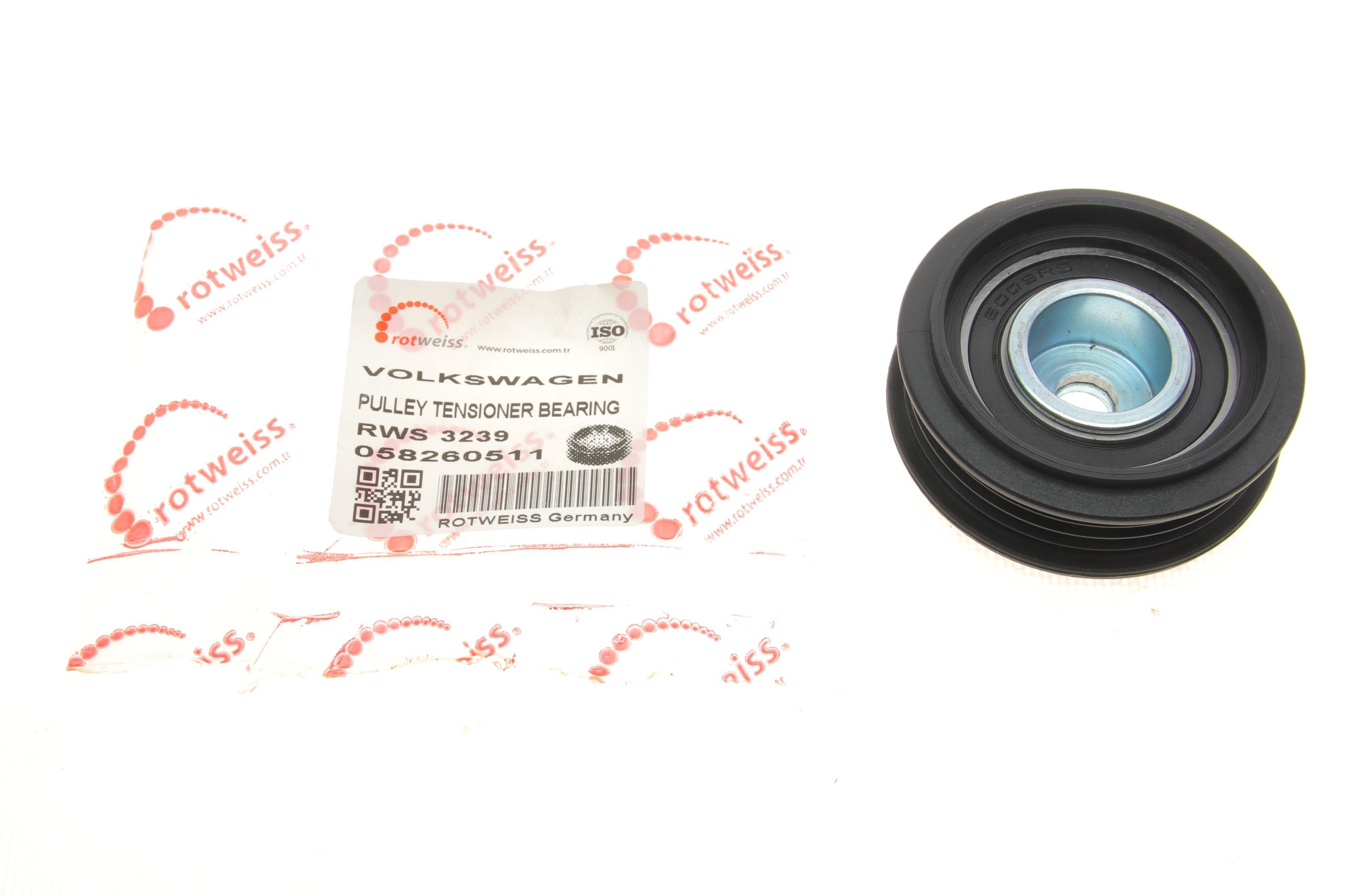 Ролик генератора Audi A4/A6/VW Passat 96-05 (натяжний) (60x15x10)