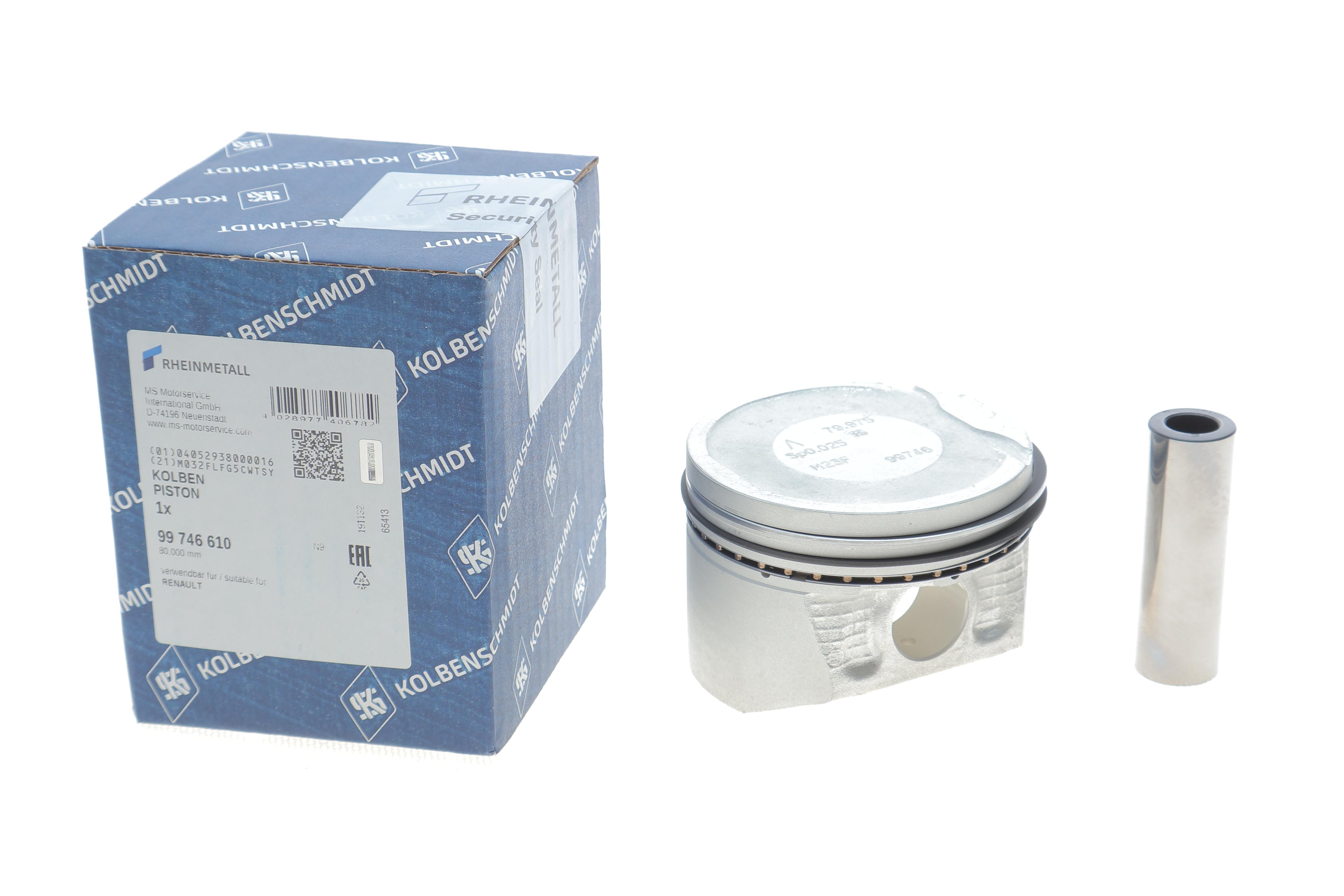 Поршень Dacia Duster/Logan/Sandero/Renault Clio/Kangoo 1.6 16V 98- (80.00mm/+0.50mm)