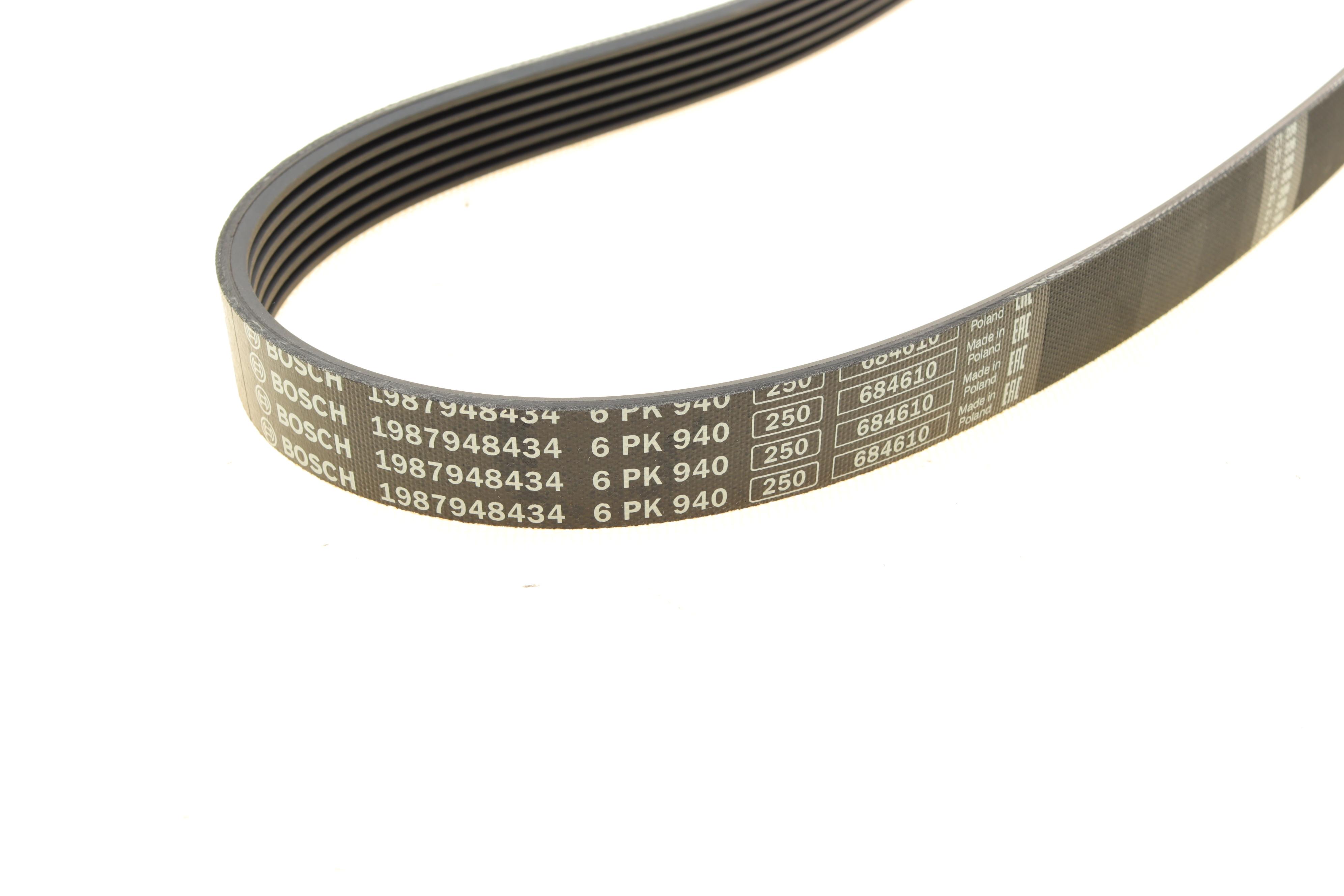 Ремінь генератора Fiat Punto 1.7TD 94-99/Honda Accord 2.0/2.3i 93-03 (6PK940)