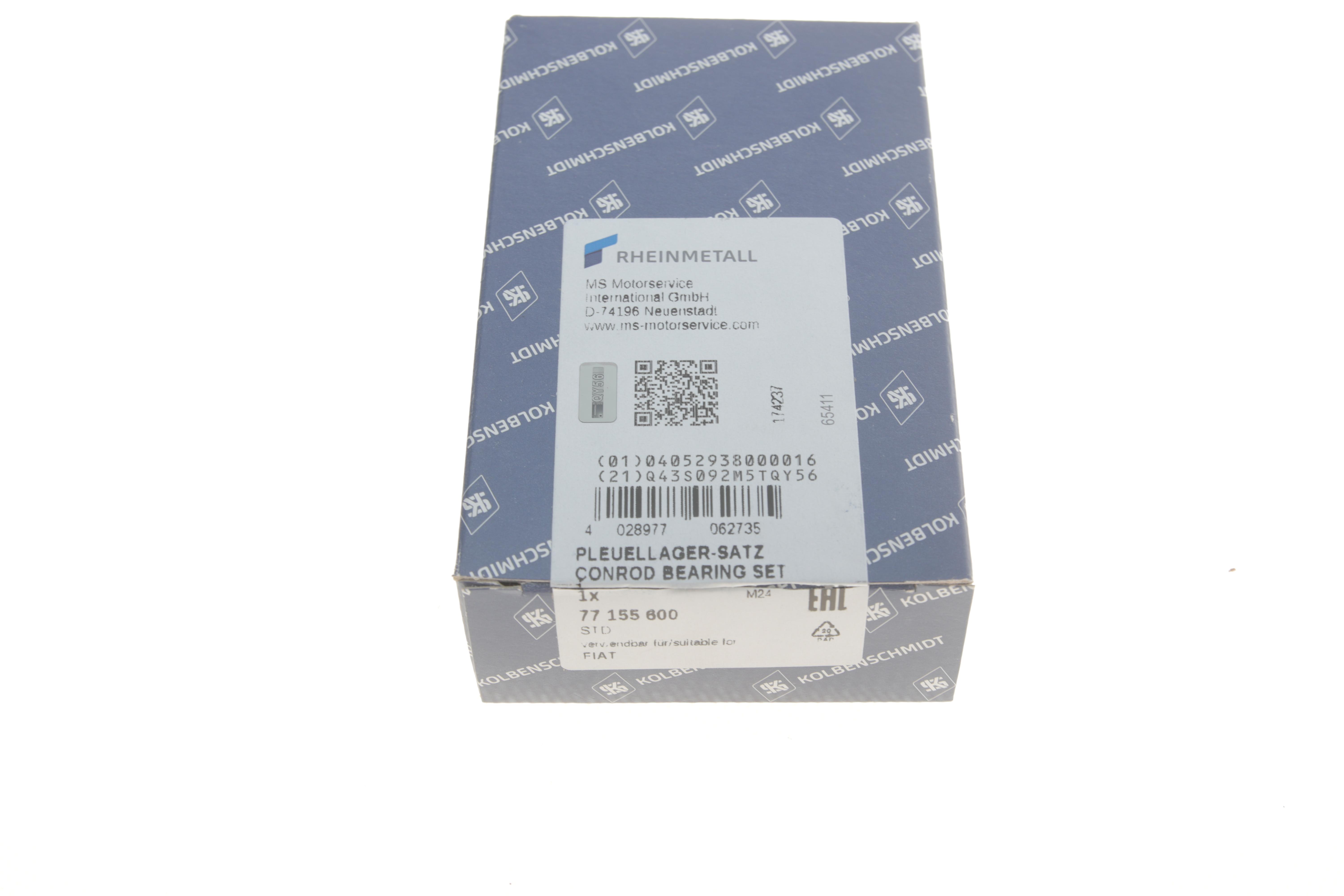 Вкладиші шатунні Renault Trafic 2.5D/Fiat Ducato 2.4D/2.5D/TD/2.8JTD 78- (STD) 8шт.