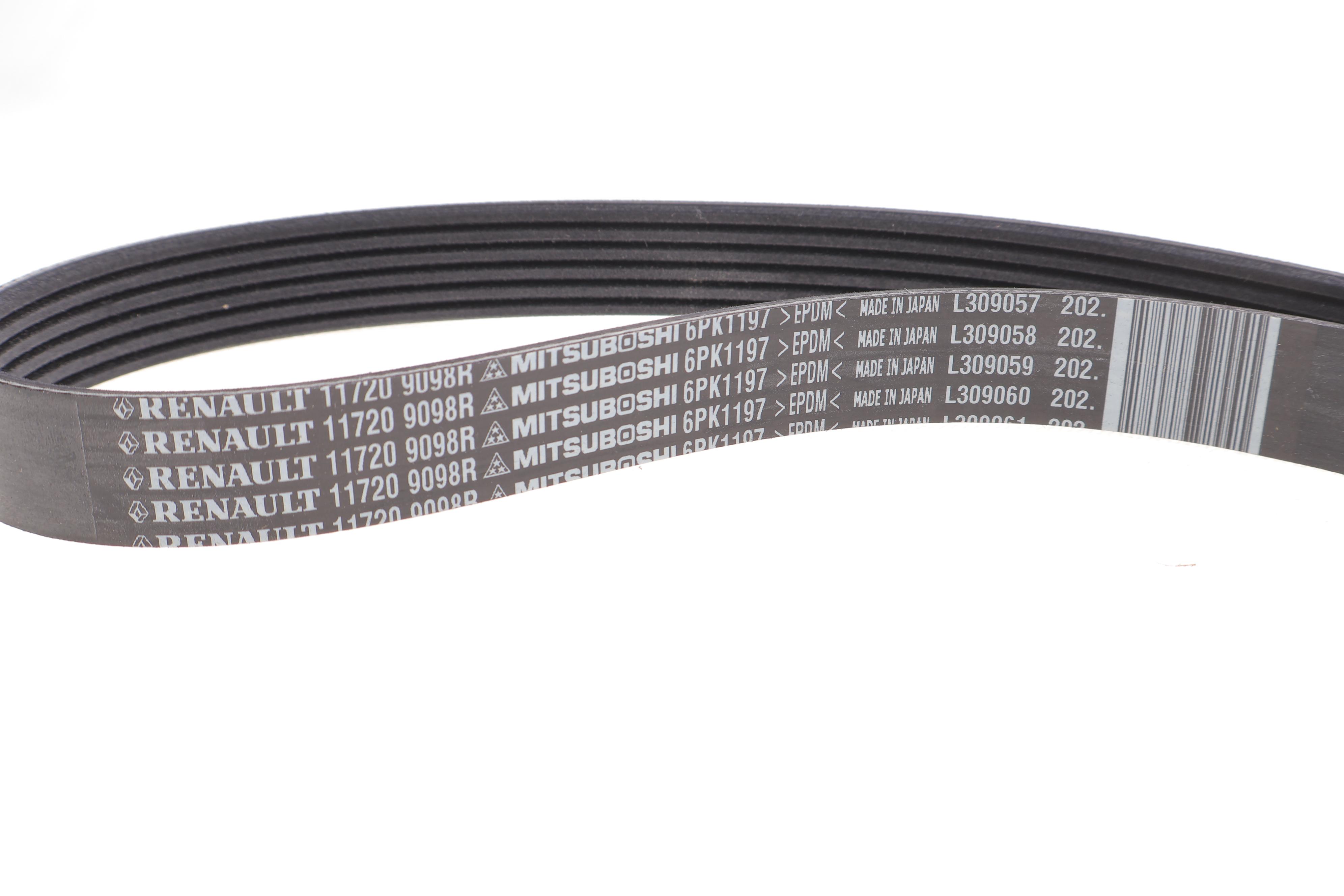 Комплект ременя генератора Renault Kangoo 1.5dCi 09- (6PK1197)