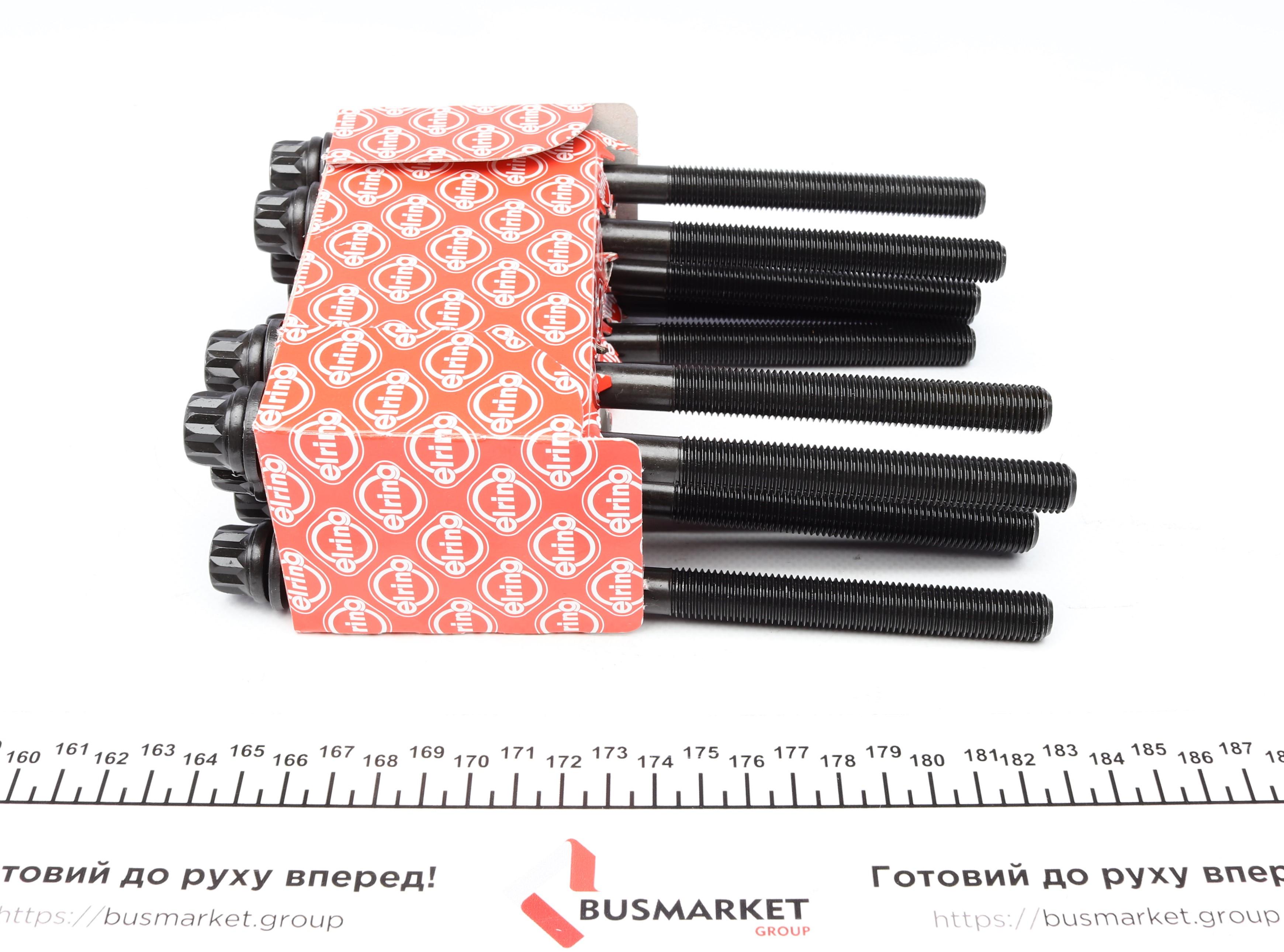 Болти головки (к-кт 10шт.) Hyundai Tucson/Santa Fe/Kia Cee'd/Cerato1.5D/2.0D 01- (M12x184mm)