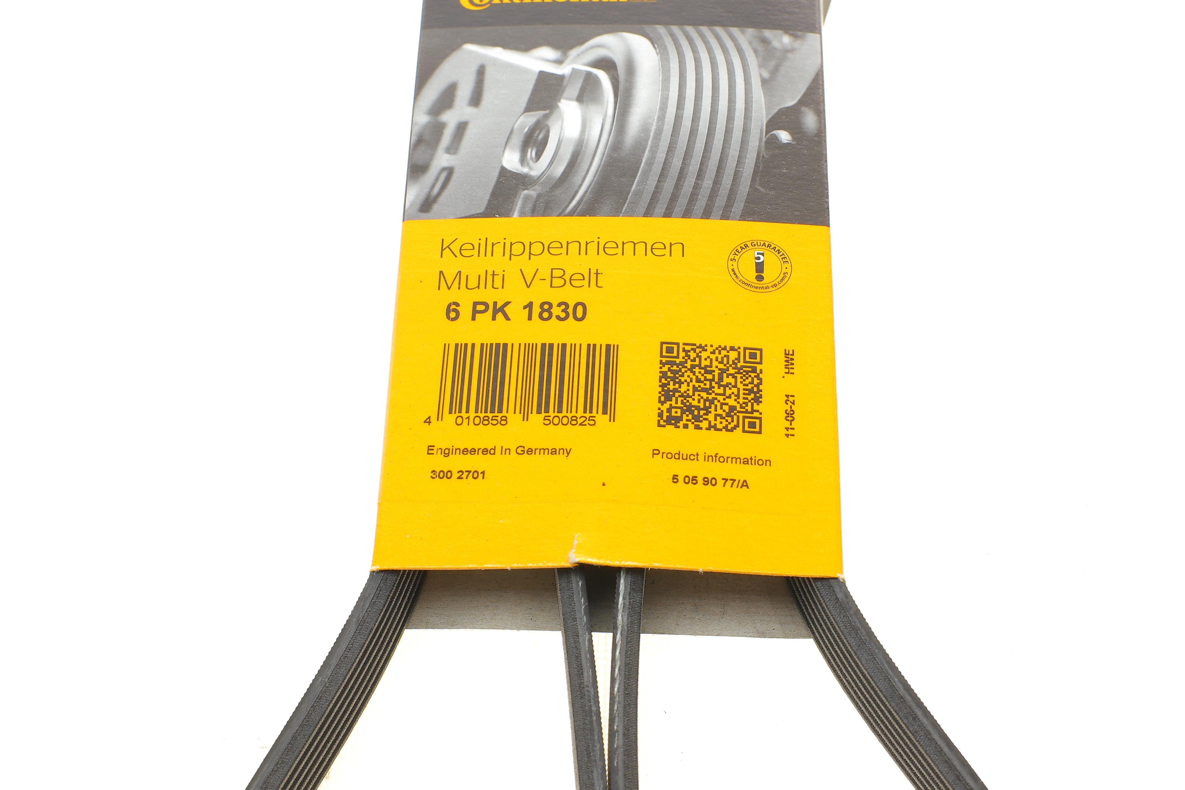 Ремінь генератора Renault Trafic 1.9dCi 01-/Opel Insignia 2.0CDTi 14-/Honda Civic 1.3 06-