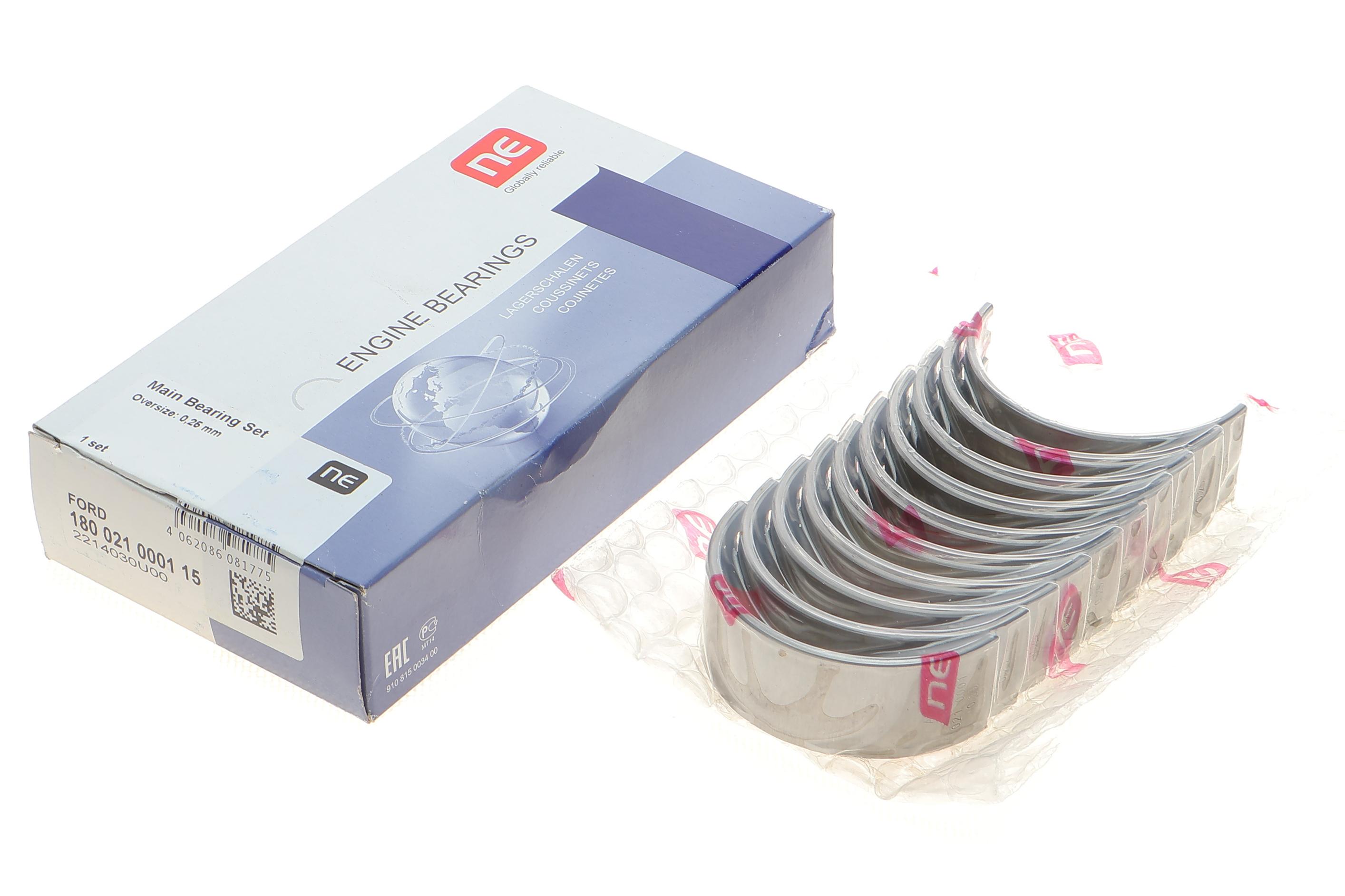 Вкладиші корінні Ford Transit Connect 1.8TDCi 02-13 (+0.25) = 6021002500