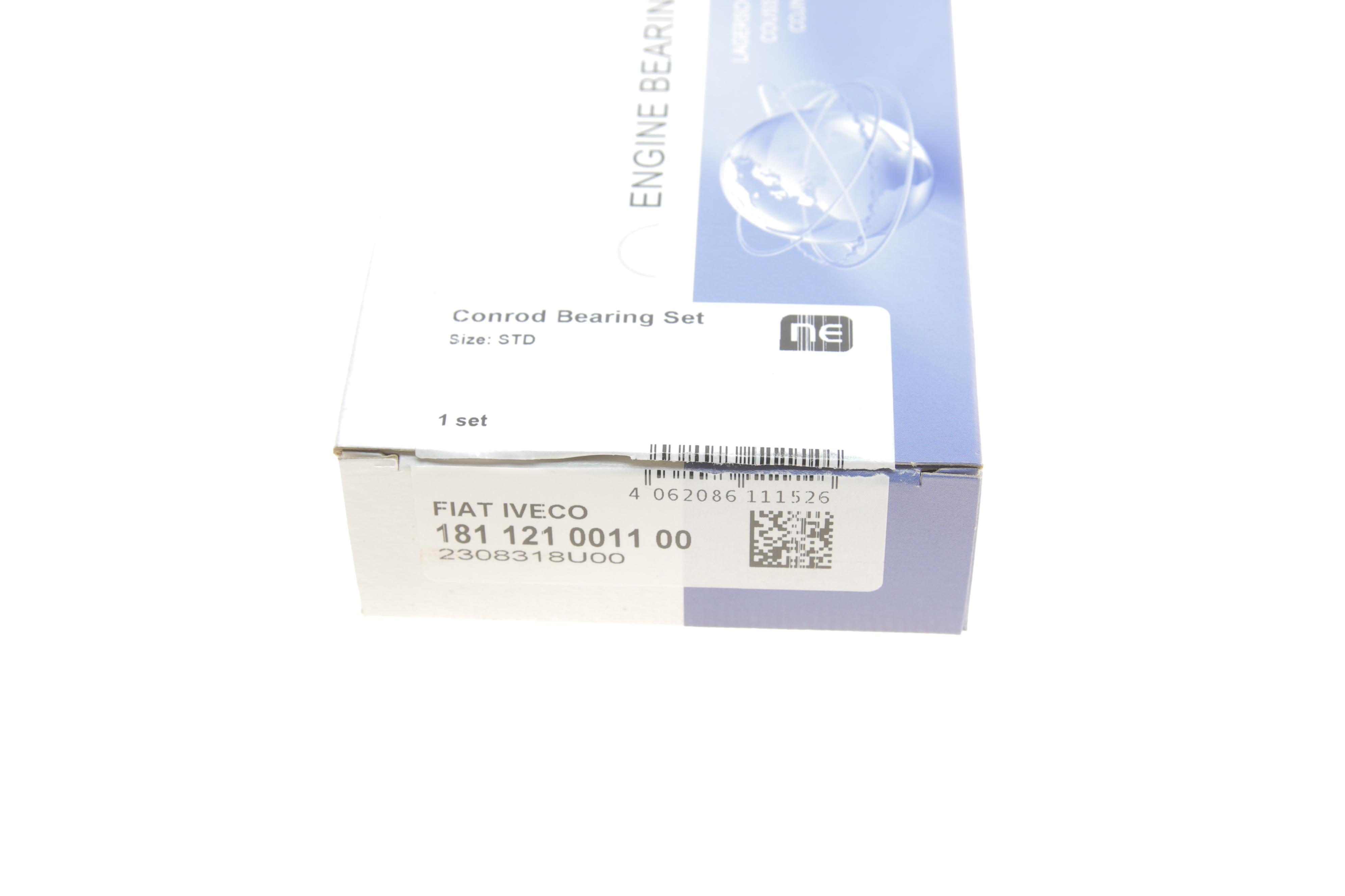 Вкладиші шатунні Fiat Ducato 2.3JTD 02- (STD) = 6120740000