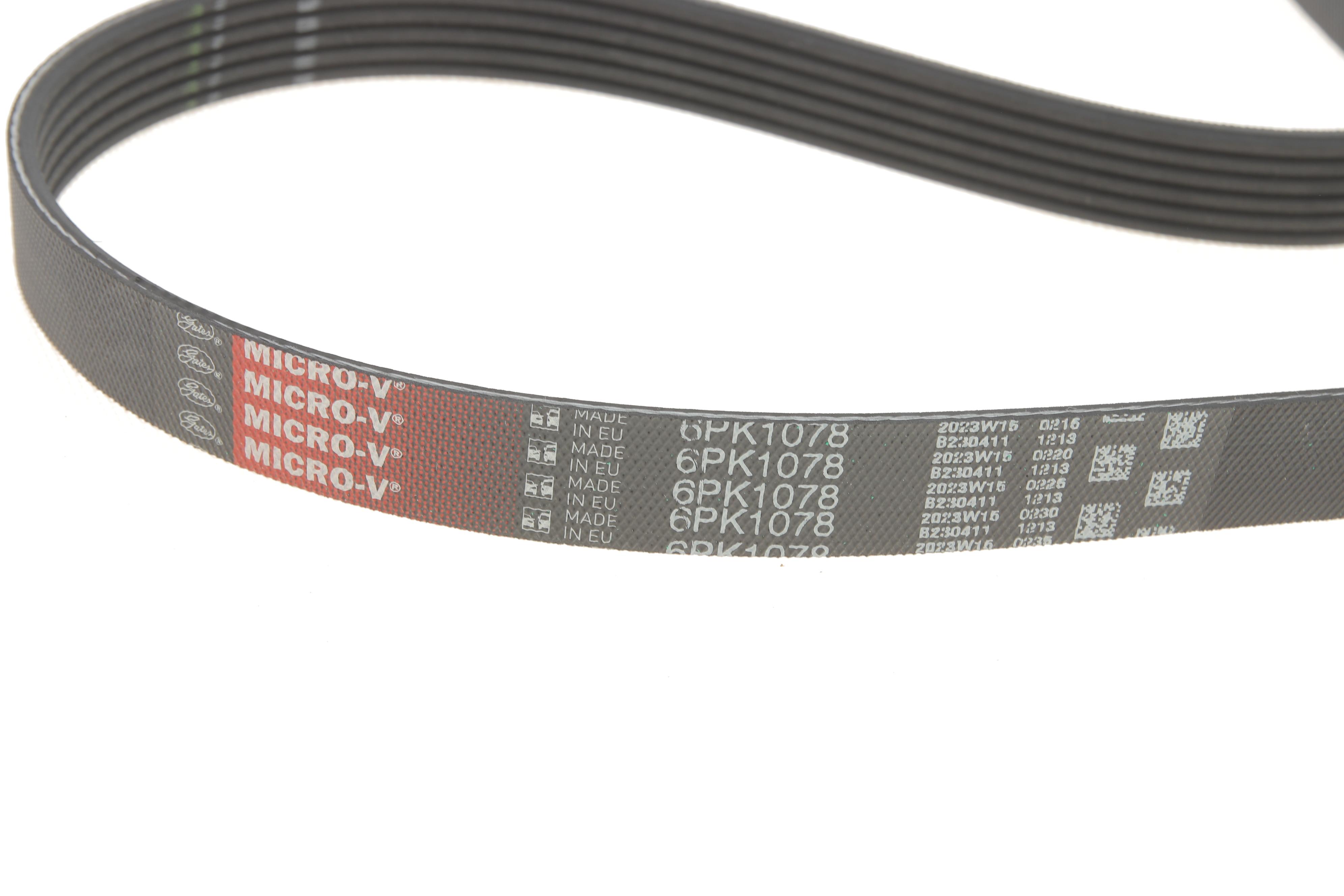 Комплект ременя генератора Audi A2/Seat Ibiza/Skoda Fabia/VW Golf/Polo 1.4/1.6/1.6FSI 97-15 (6PK1078