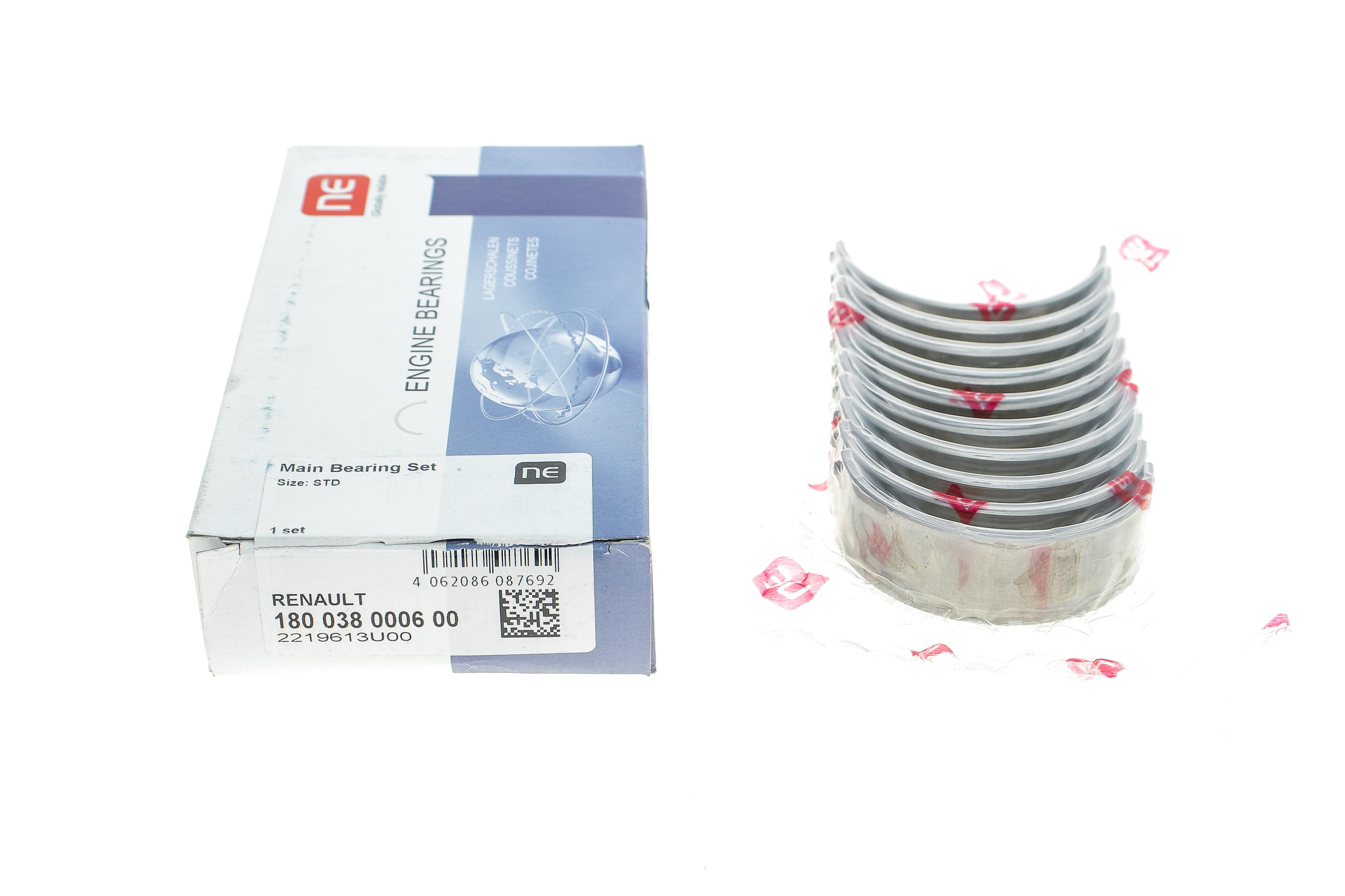 Вкладиші корінні Renault Clio 1.1/1.2i/Kangoo 1.4i (STD) (к-кт) = 6038050000