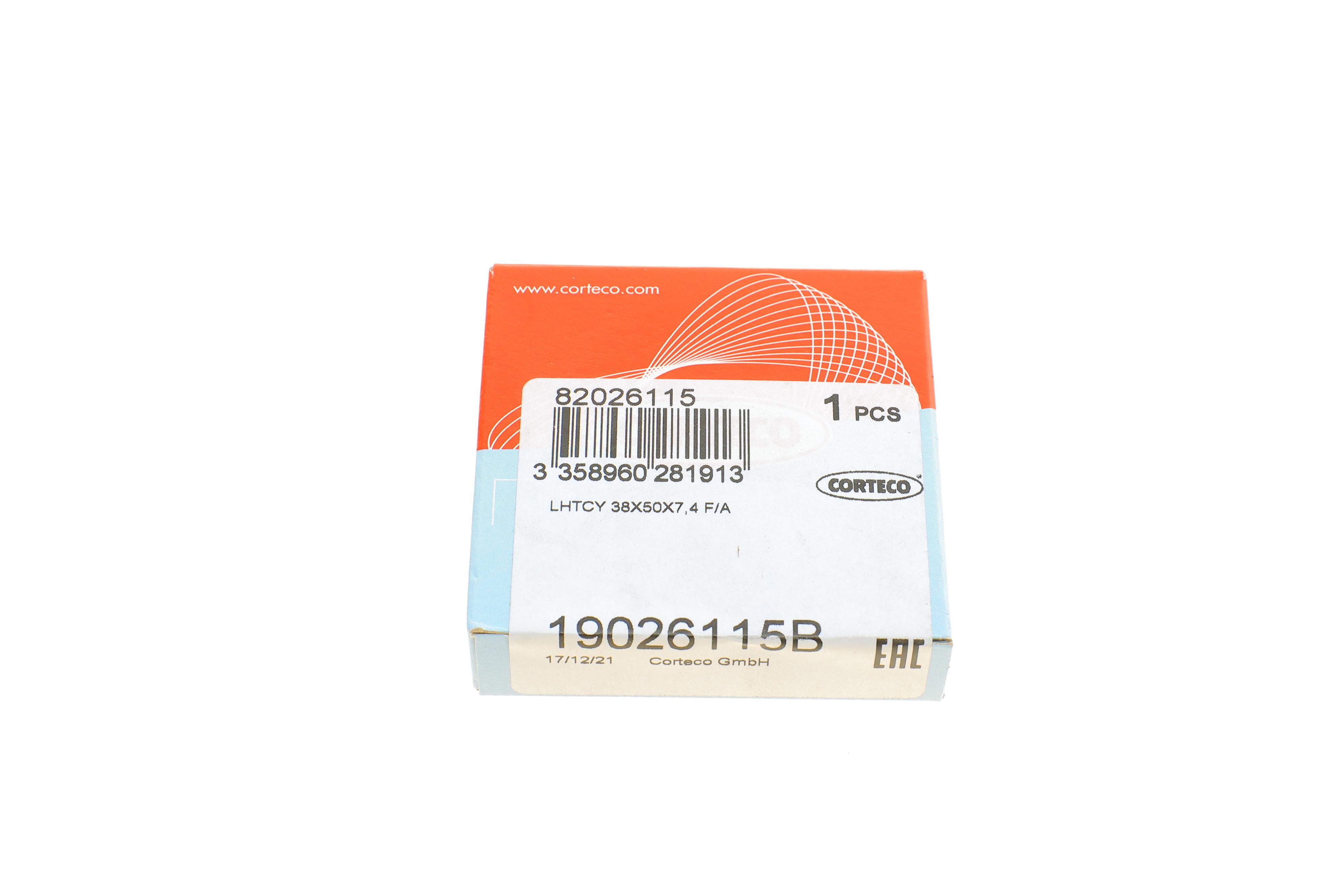 Сальник колінвалу (передній) Honda Civic -05 (50x38x7.4)