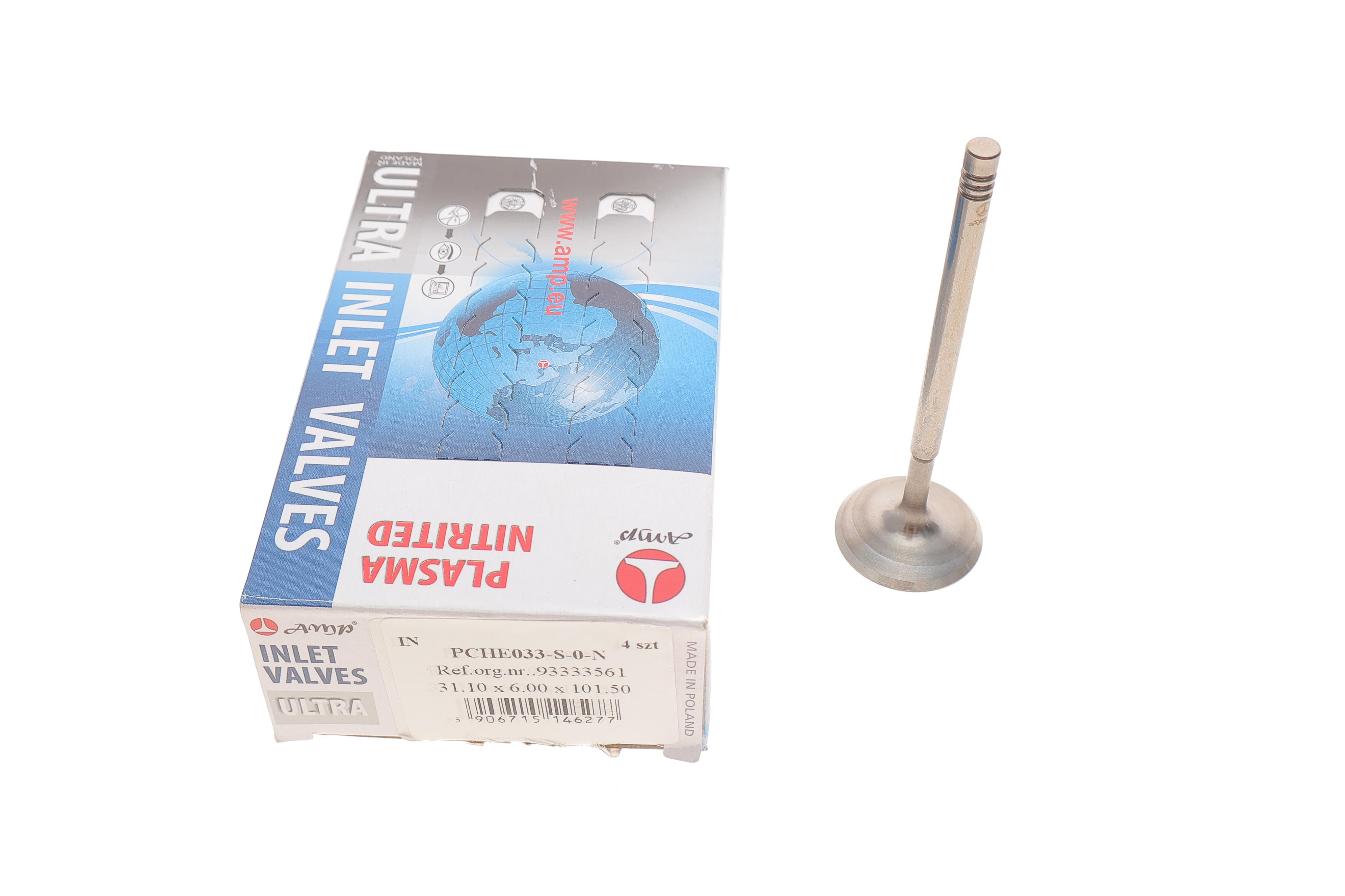 Клапан (впуск) Opel Astra G/B/Vectra B/C 1.8 16V 95-08 (31.1x6x101.5) (азотований)