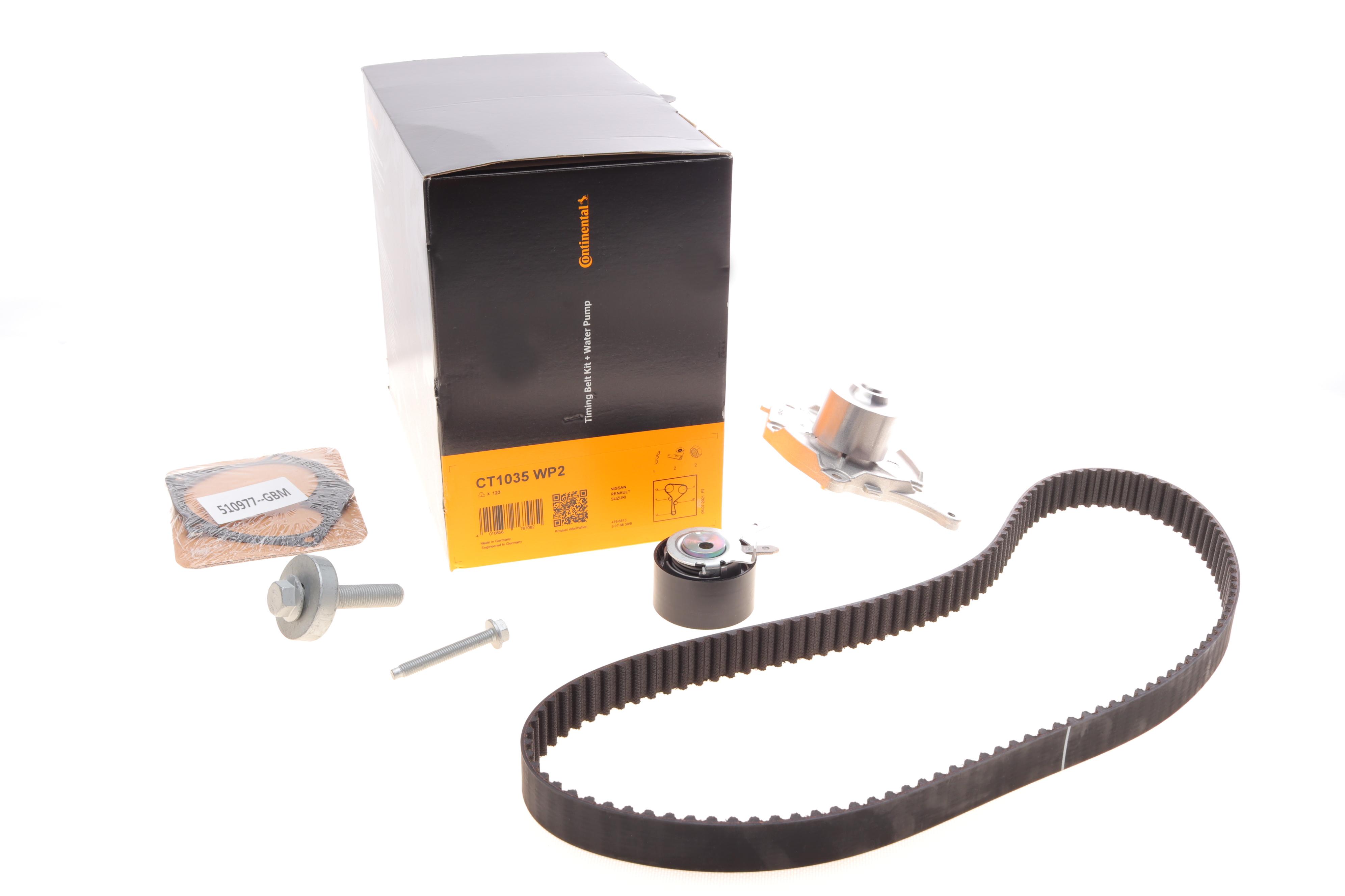 Комплект ГРМ + помпа Renault Clio/Kangoo/Megane/Scenic 01-/Nissan Kubistar 1.5dCi 03- (27x123z)