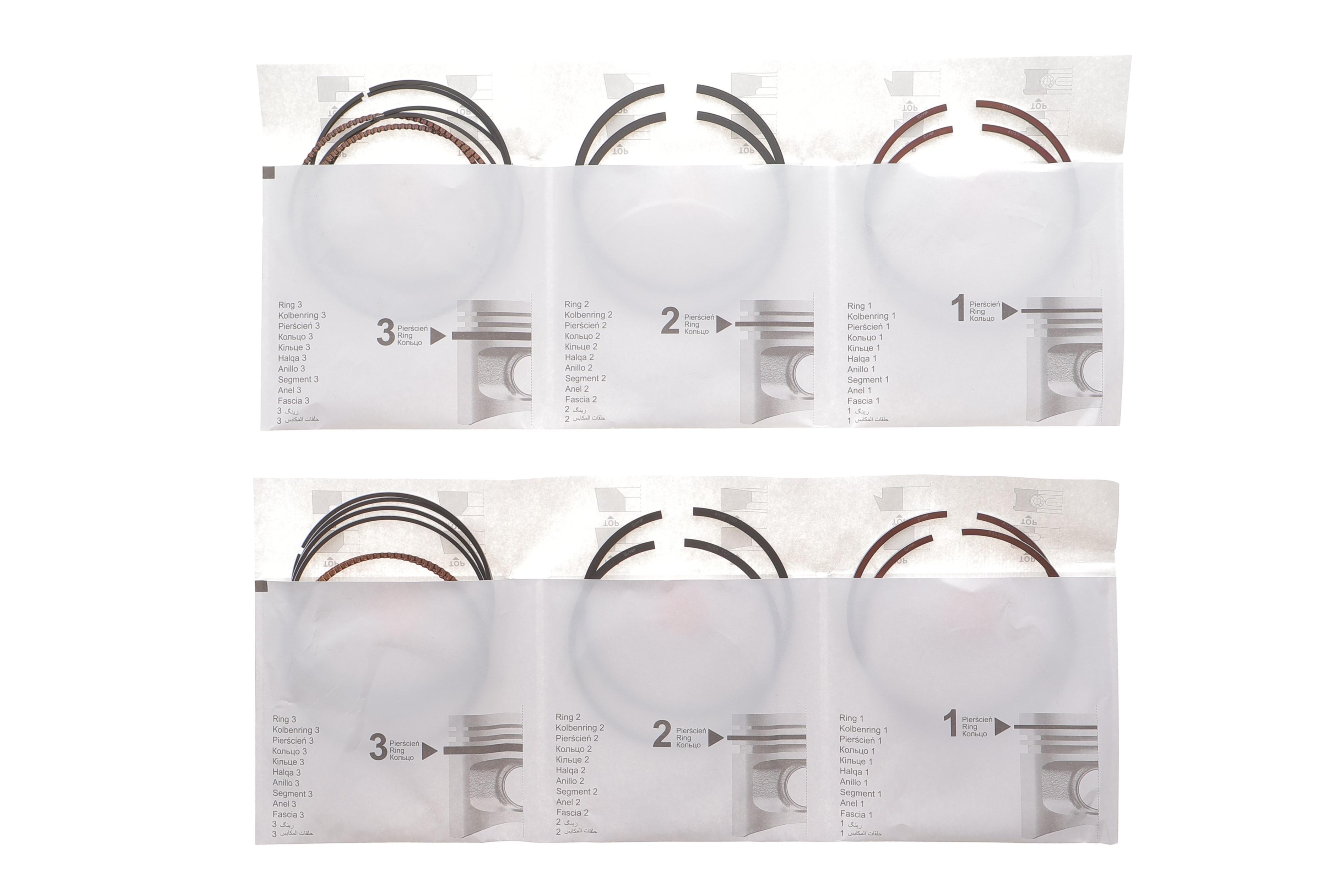 Кільця поршневі Chevrolet Lacetti 1.8 LDA (80,50mm/STD) (1.2x1.2x2.0) (к-кт 4 циліндра)