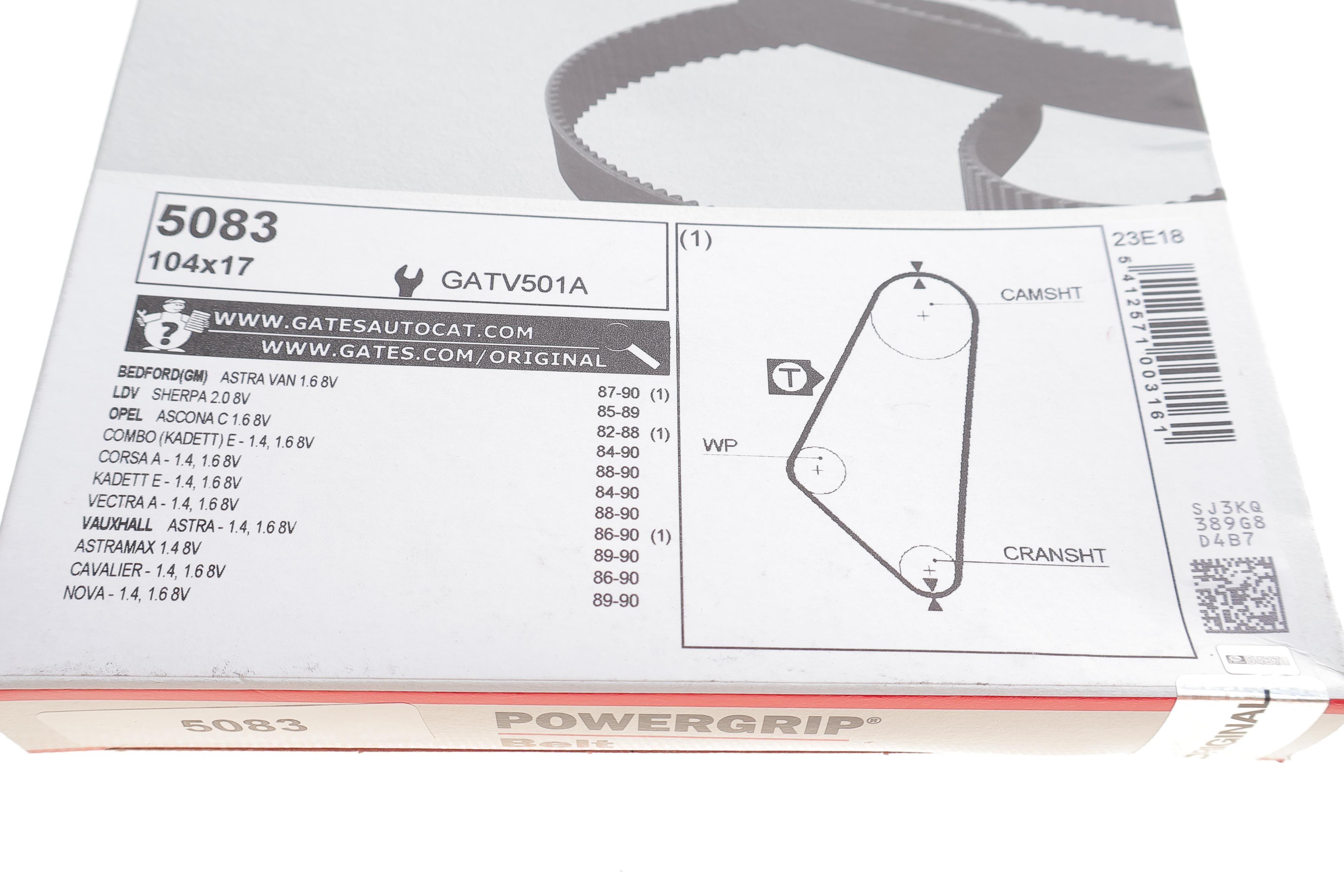 Ремінь ГРМ Opel Ascona C/Kadett E 1.3-1.6 86-94