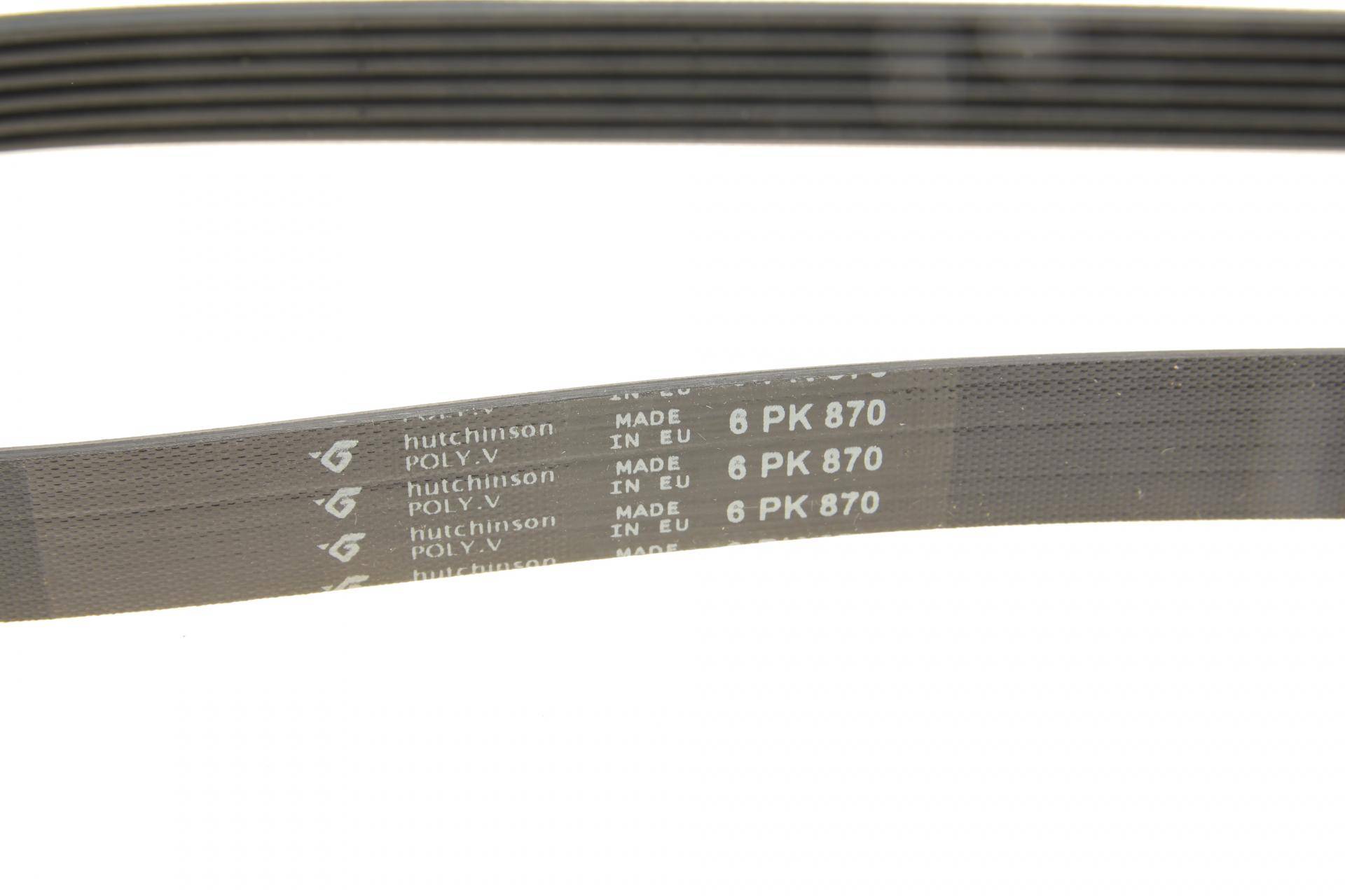 Ремінь генератора Opel Movano 2.5D 98-00 (6PK870)