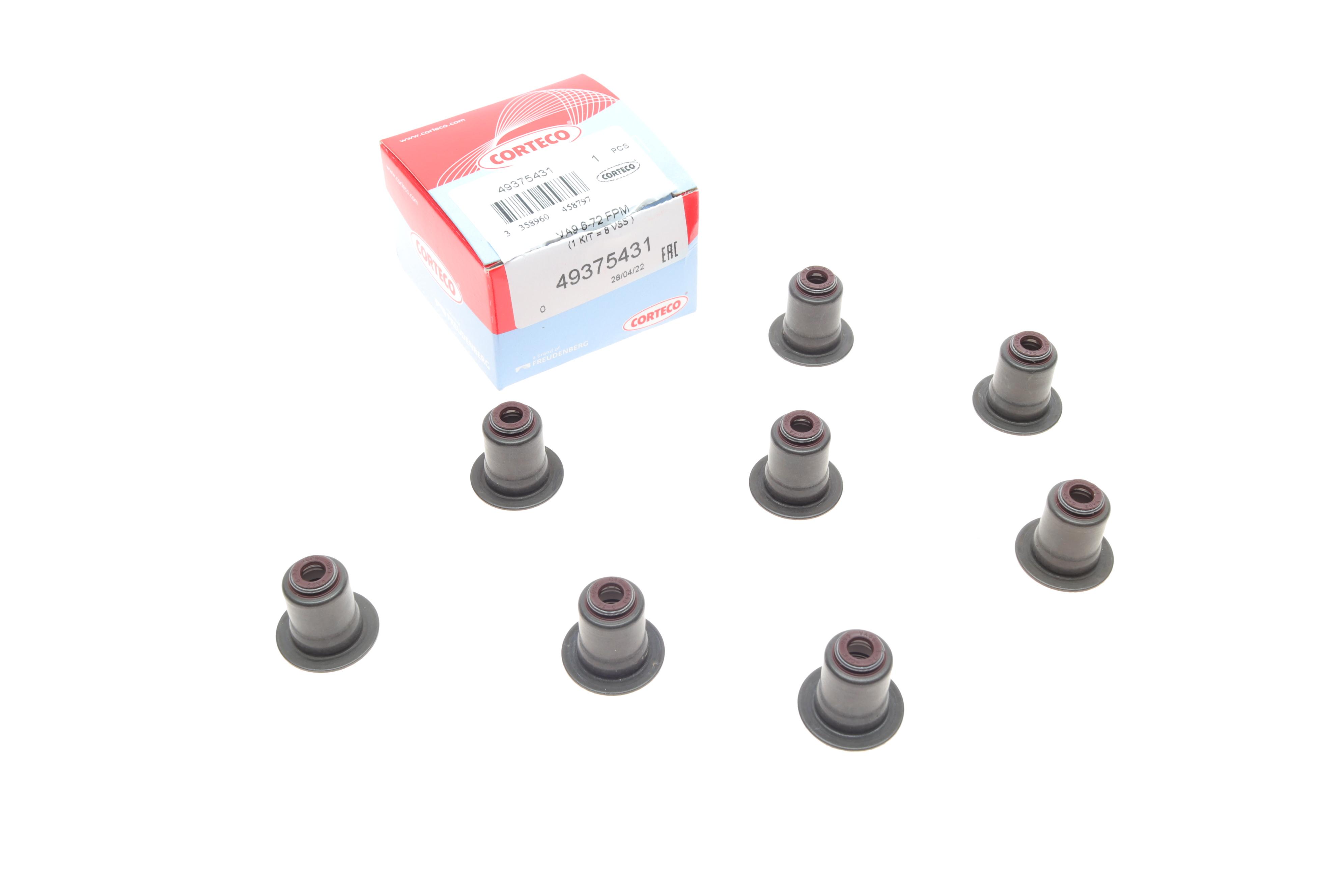 Сальник клапана (випуск) BMW 3 (F30/F80)/5 (F10/G30/F90) (B38/B46/B48/N20) 1.5/2.0 11- (к-кт)