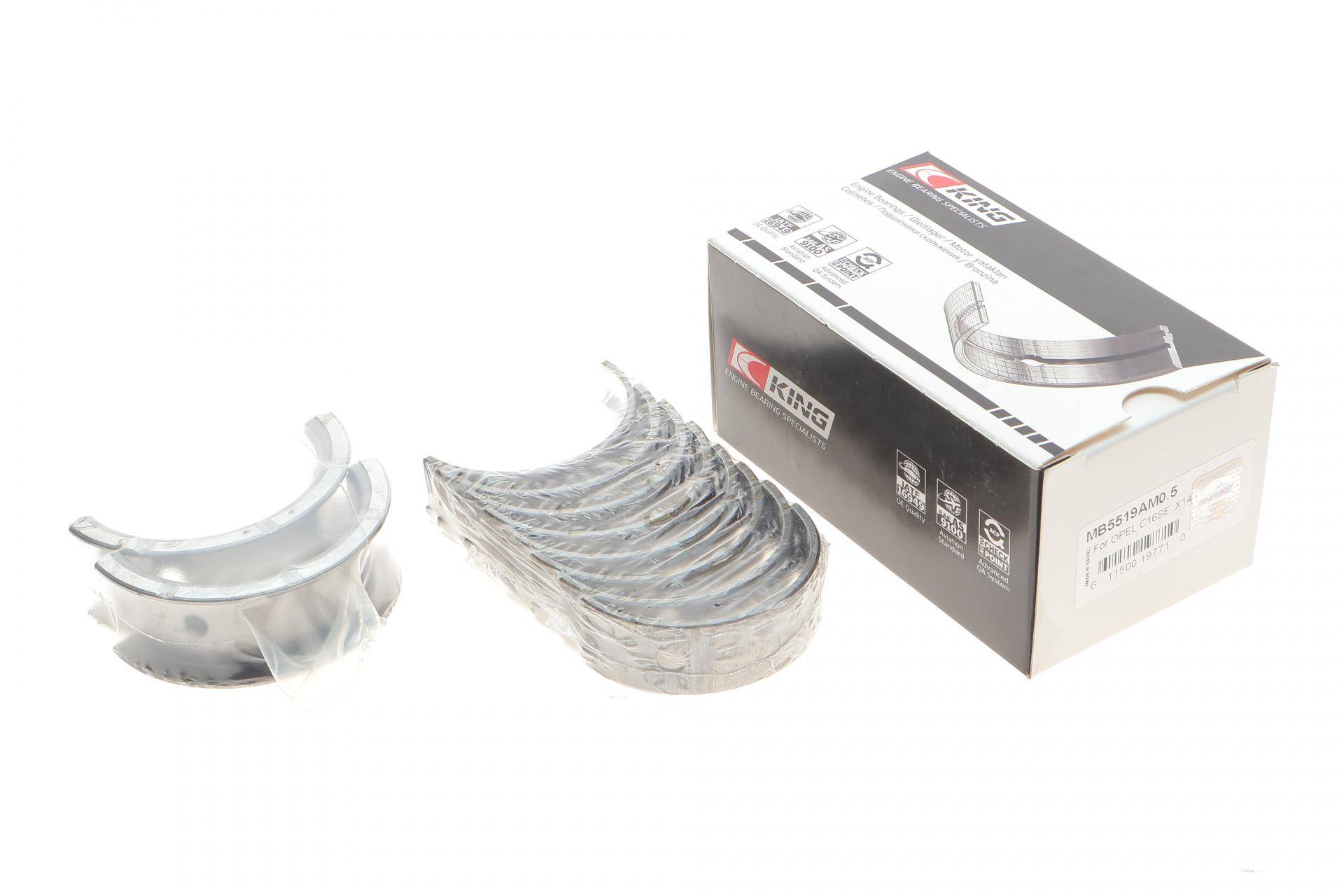 Вкладиші корінні Opel Astra F/G/H/J 1.4-1.6 i/Turbo 91-/Chevrolet Lacetti 1.6 05- (+0.50)