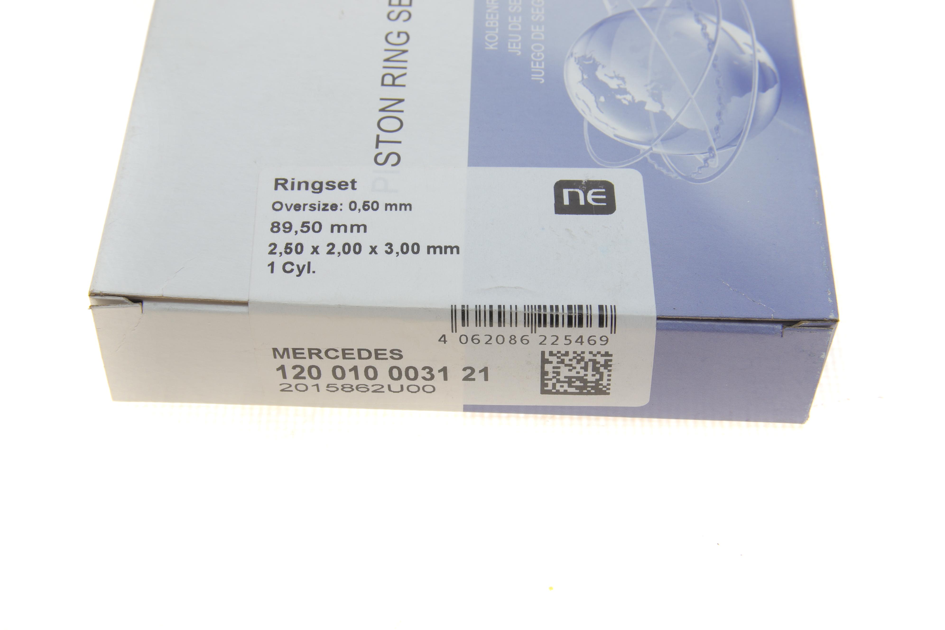 Кільця поршневі MB OM601-604D (89.00mm/+0.5) (2.5-2-3) = 8910595000