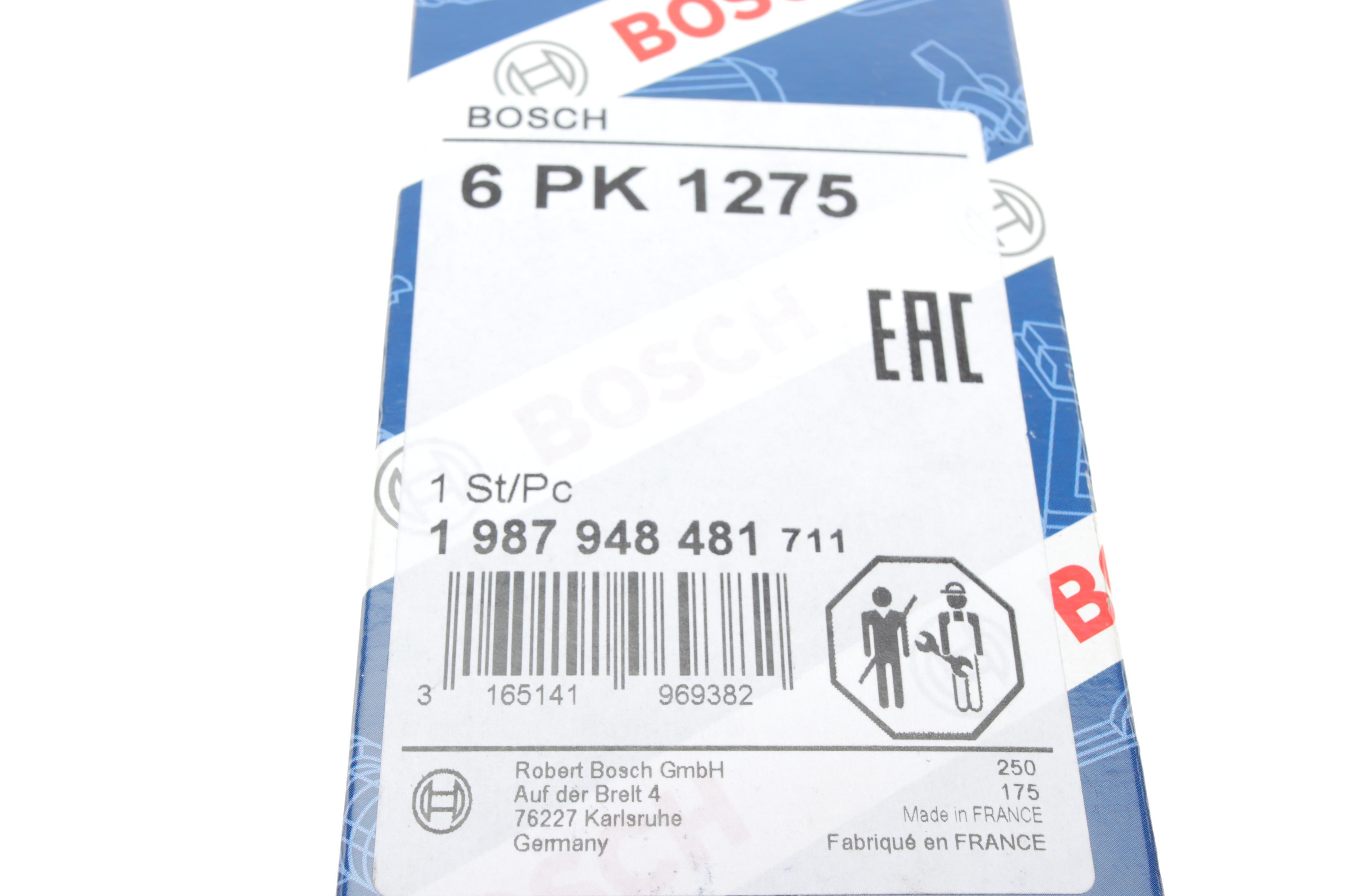 Ремінь генератора Opel Astra/Combo 1.7CDI 04-11/Ford Fiesta/Scorpio 1.6/2.0 91-95 (6PK1275)