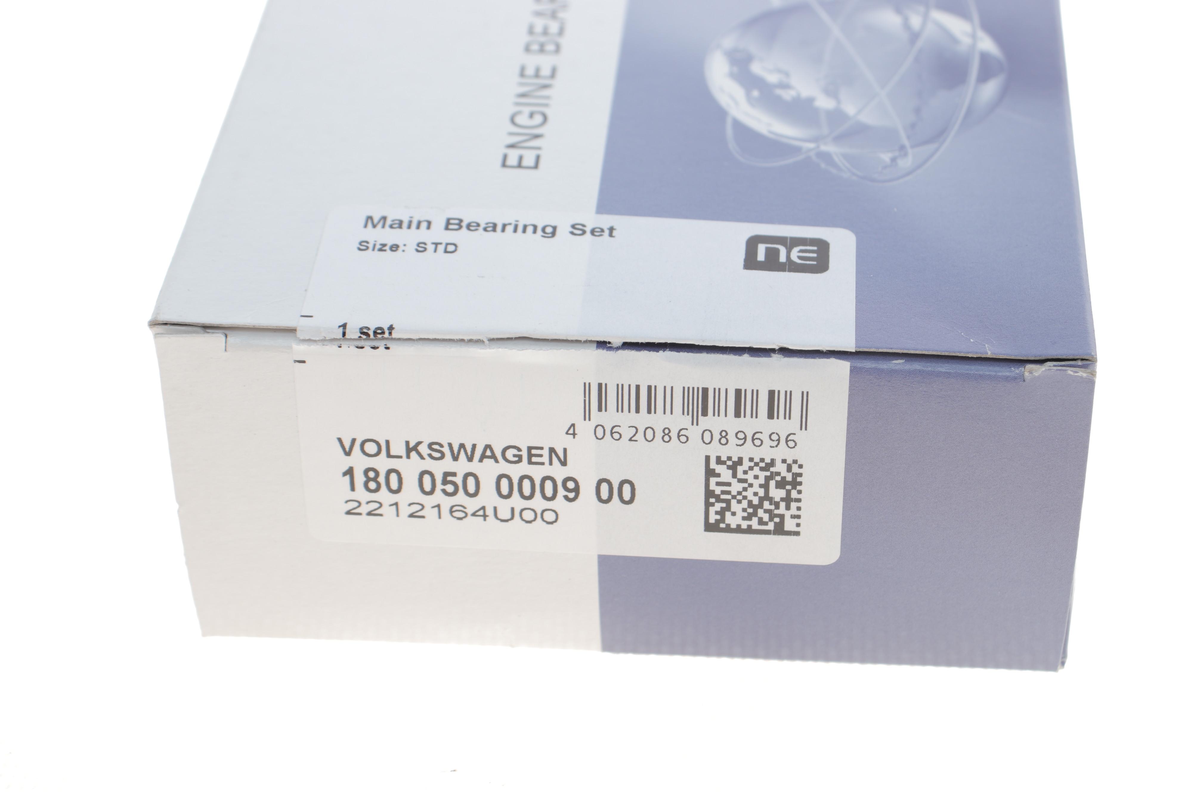 Вкладиші корінні VW Caddy III/T5 2.0 03-15 (STD) = 6050080000