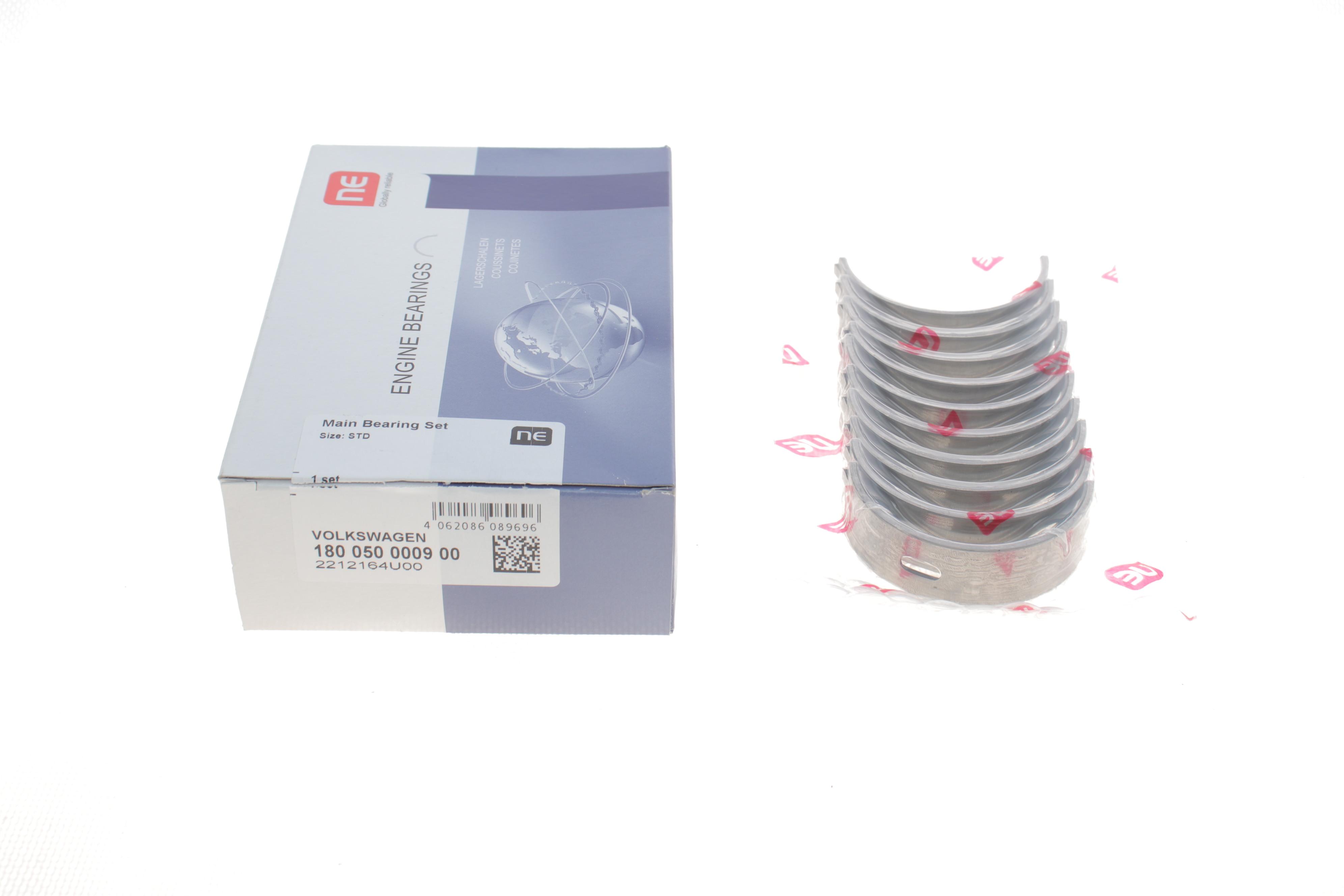 Вкладиші корінні VW Caddy III/T5 2.0 03-15 (STD) = 6050080000