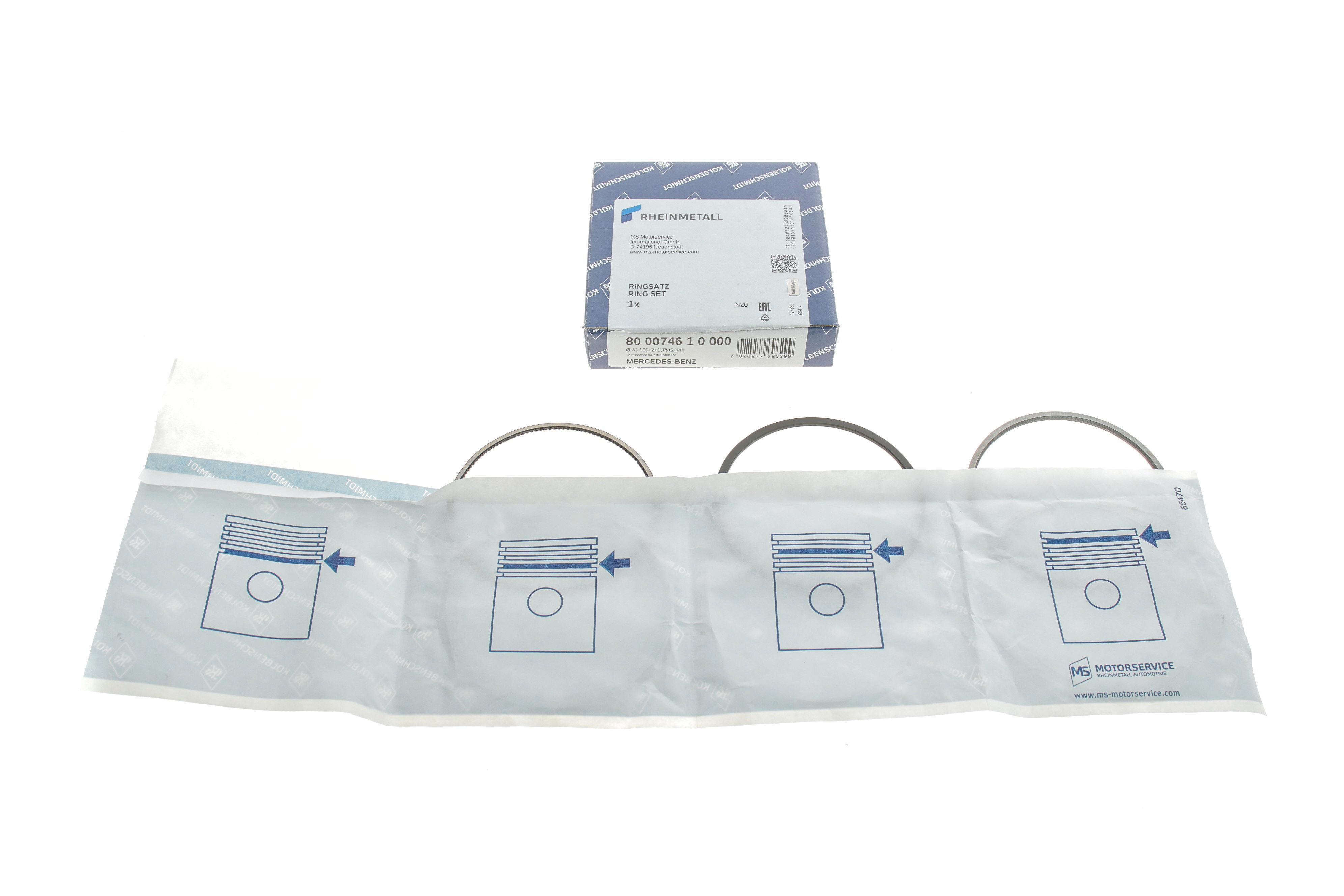 Кільця поршневі MB Sprinter 2.2CDI OM651 (83.00mm/STD) (2-1.75-2)