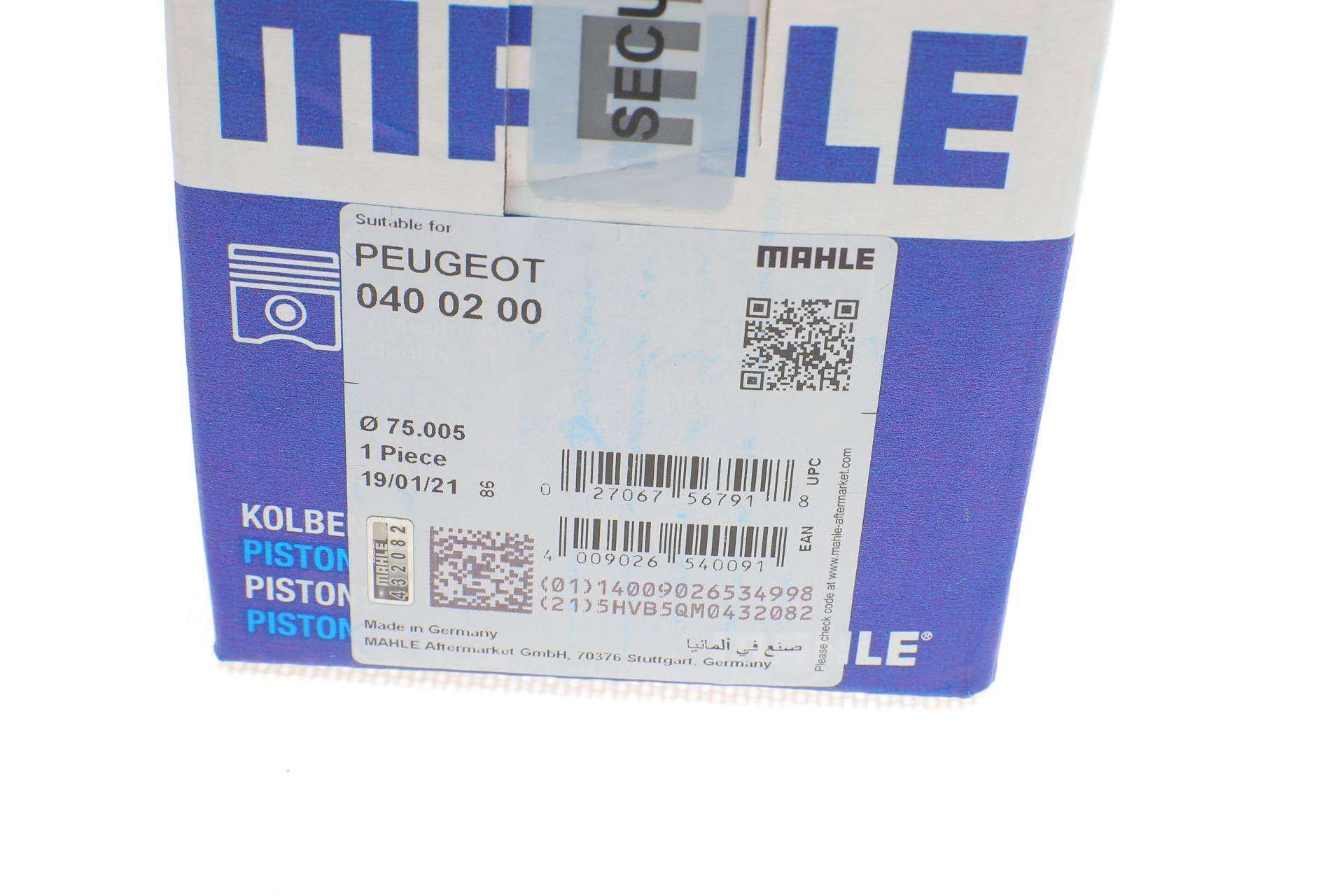 Поршень Peugeot 206 1.4i 98-/Partner/Citroen Berlingo 1.4i 96- (75.0mm/STD)