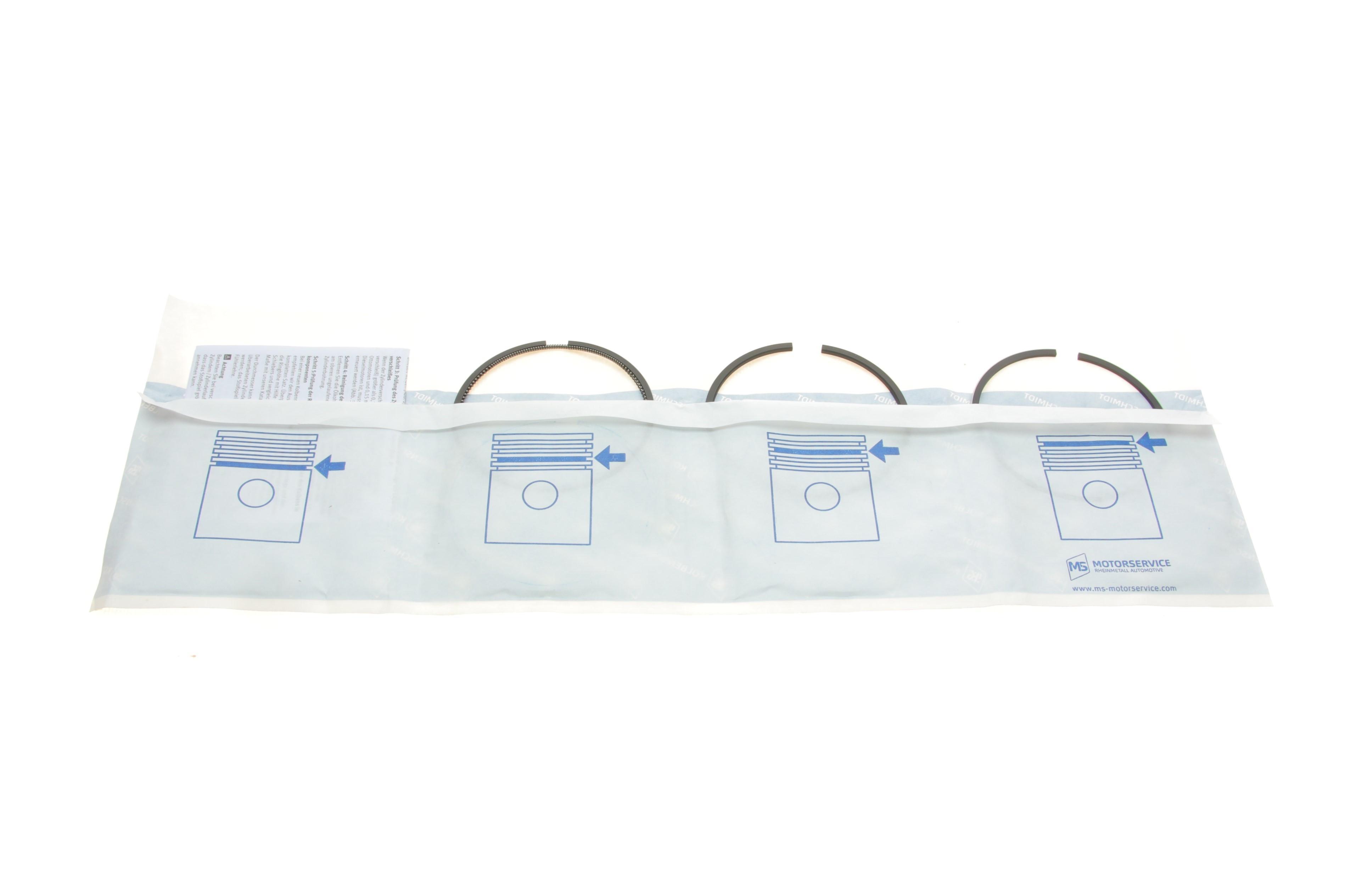 Кільця поршневі Audi/VW 1.6-2.4D -96 (77.51mm/+1.0) (1.75-2-3)