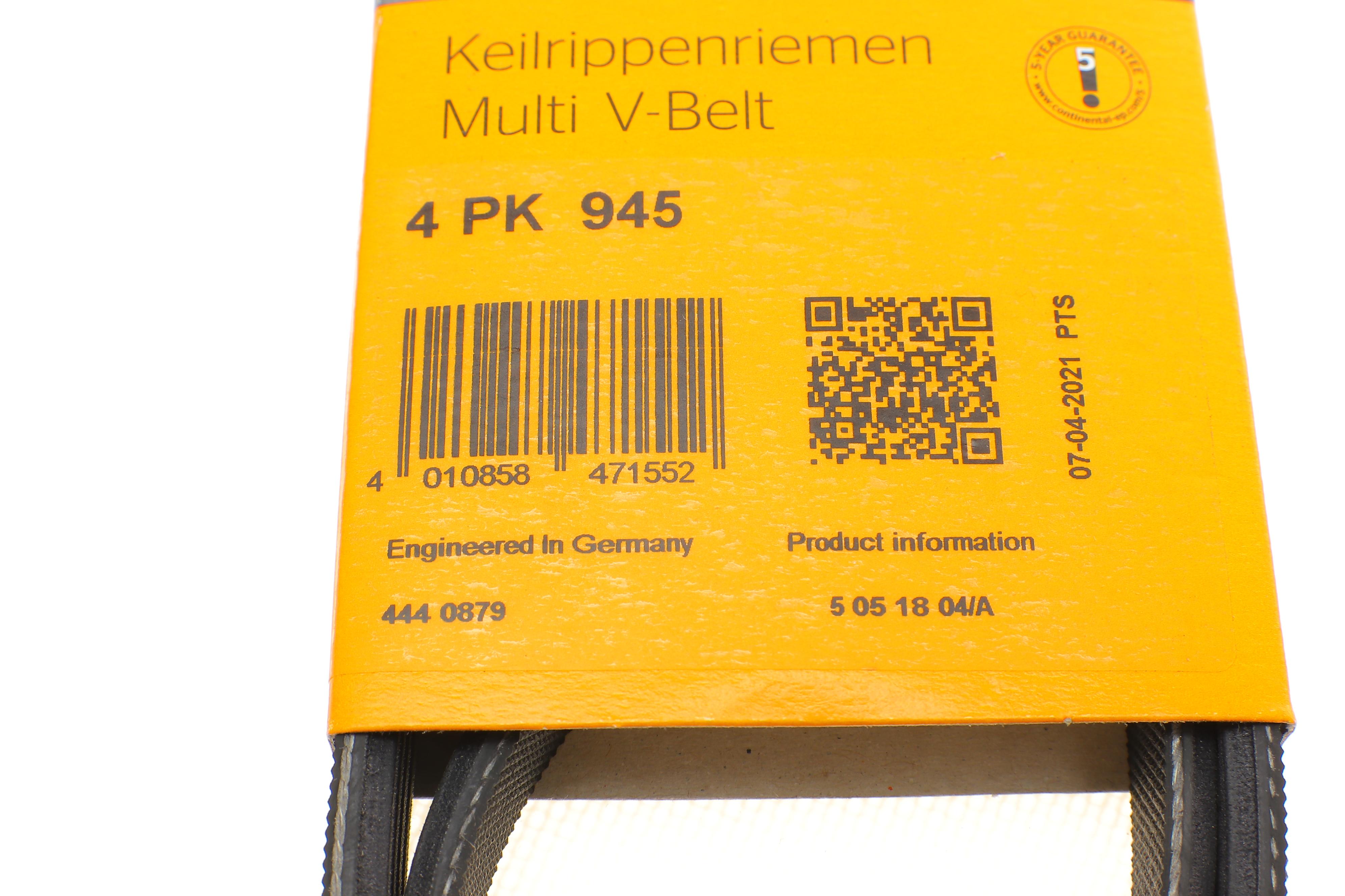 Ремінь генератора Citroen Jumper/Peugeot Boxer 2.5TD 94-02/Hyundai Santa Fe/Sonata 2.0-2.4 16V 01-06