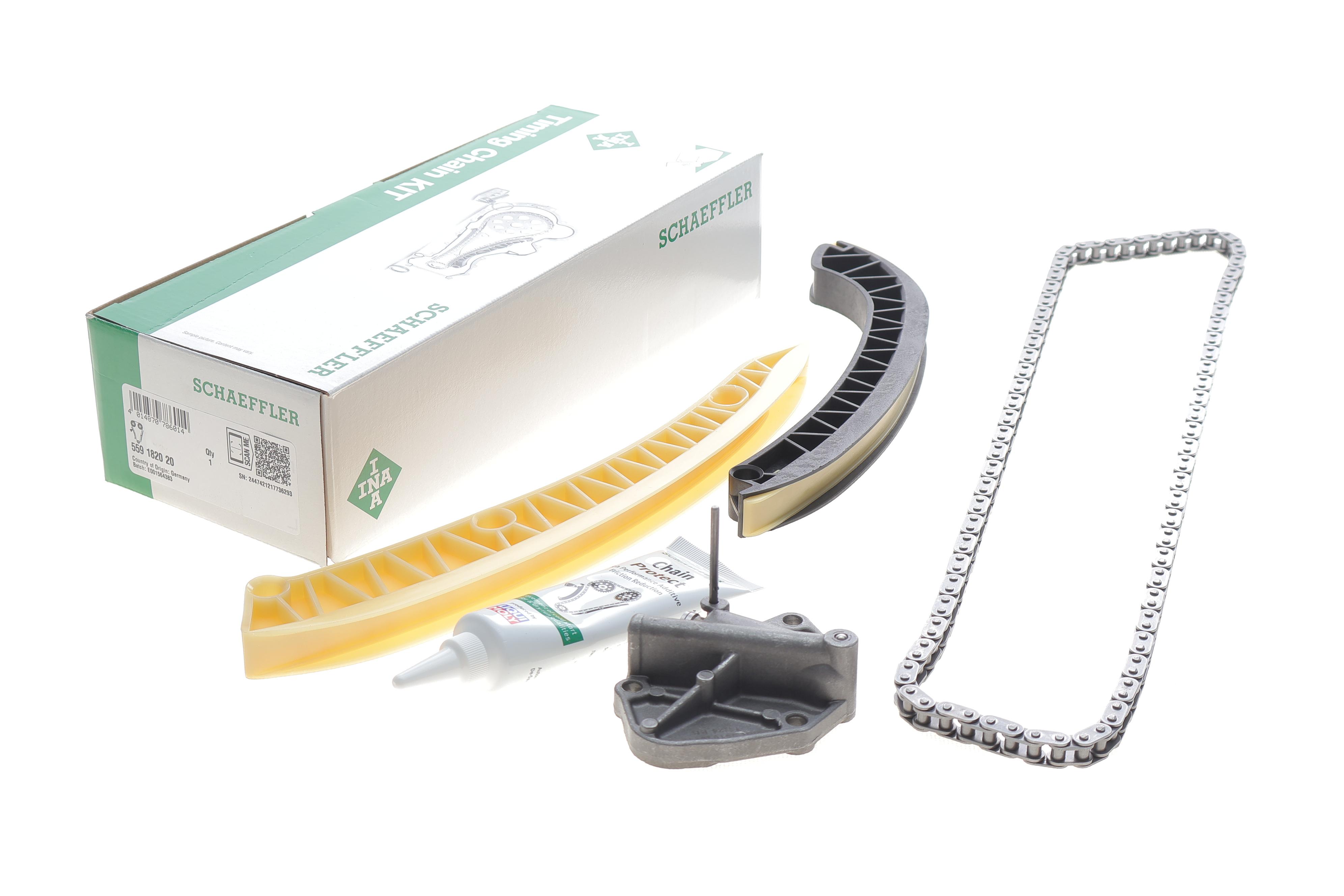 Комплект ланцюга ГРМ Skoda Fabia/Roomster 1.2i 03-15, (вир-во INA)