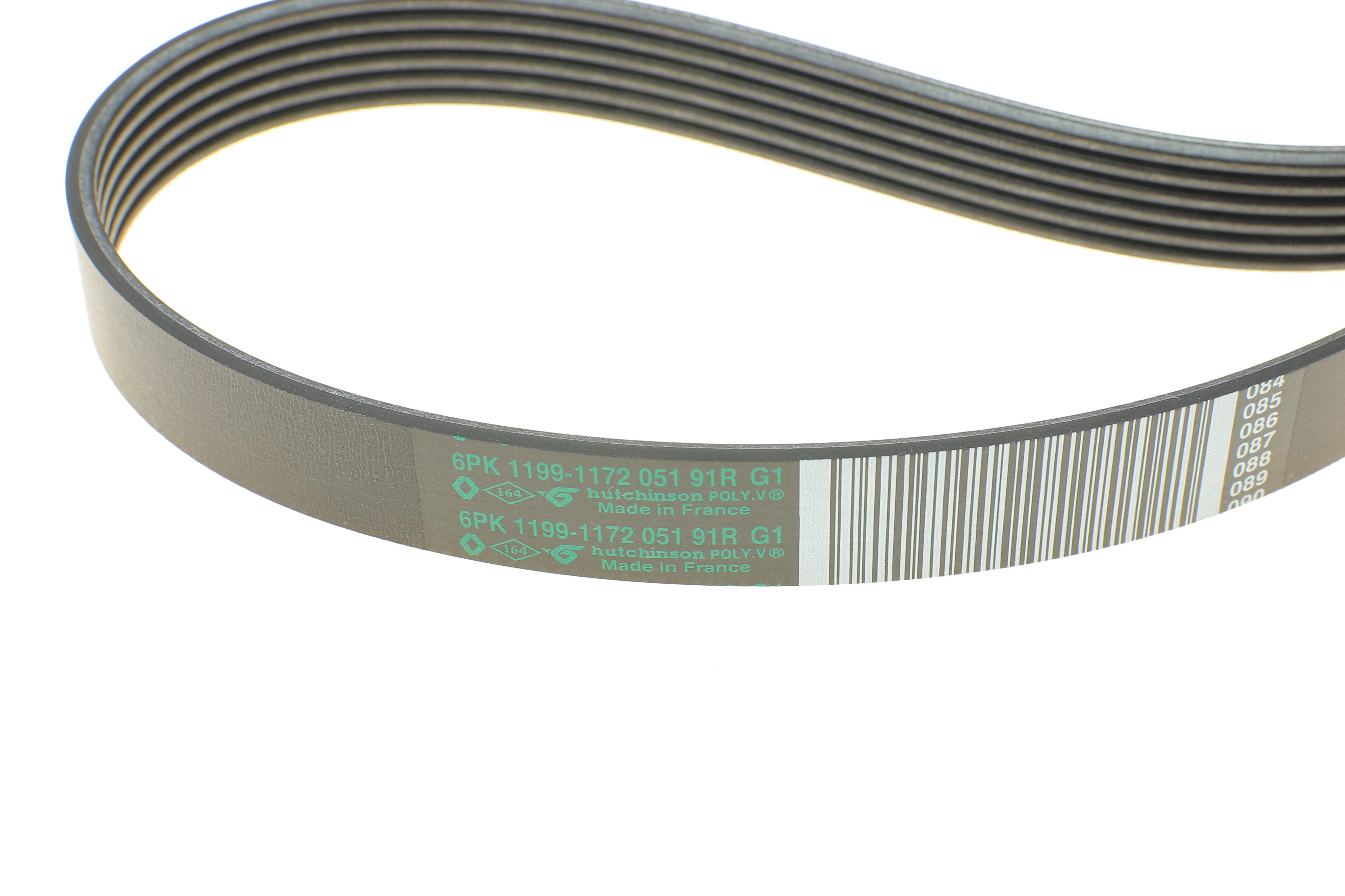 Комплект ременя генератора Renault Kangoo 1.5dCi 08- (6PK1199)