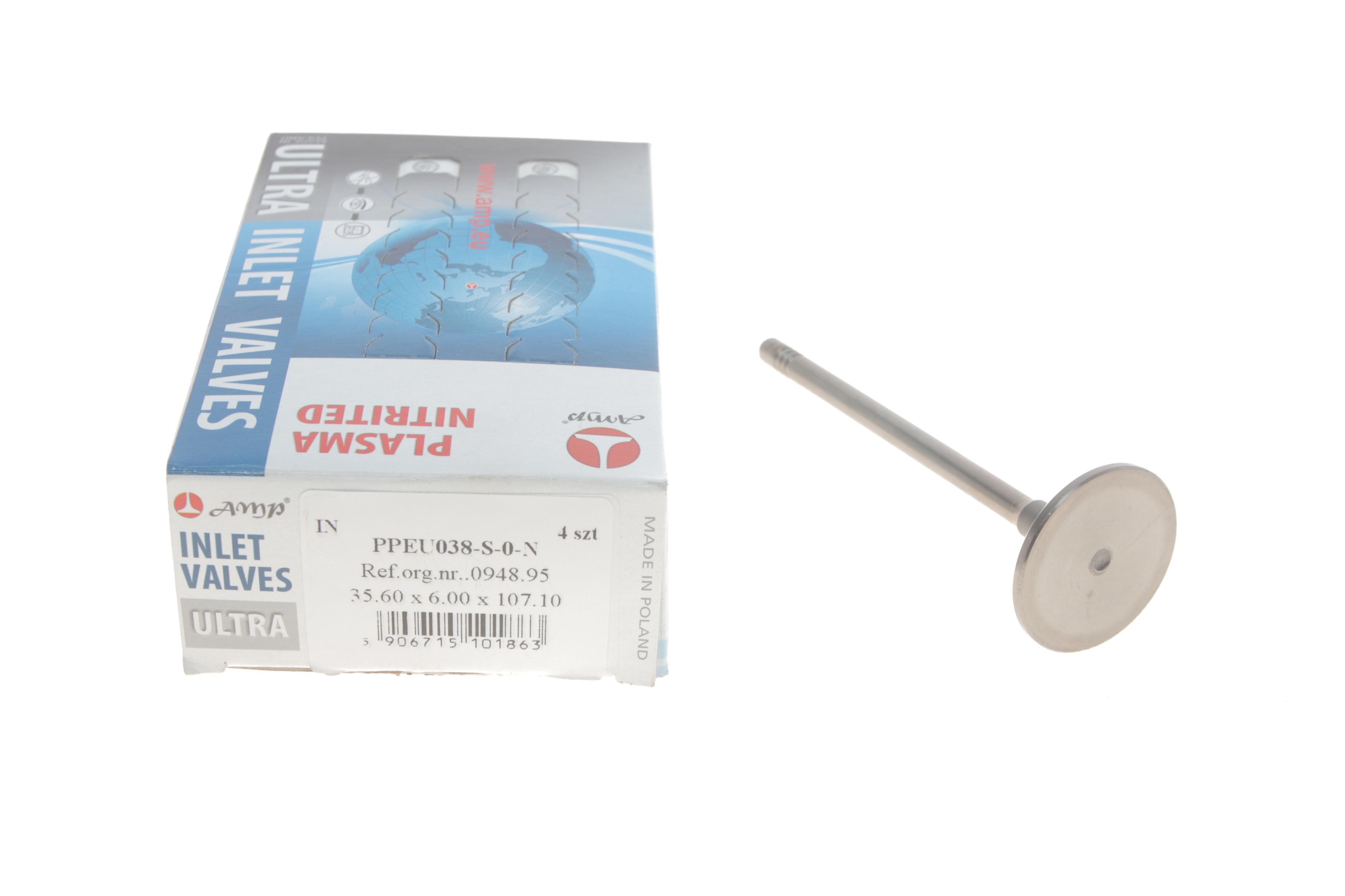 Клапан (впуск) Citroen Berlingo/Jumper/Fiat Scudo/Ducato 2.0JTD 01 (35.6x6x107.1) (азотований)