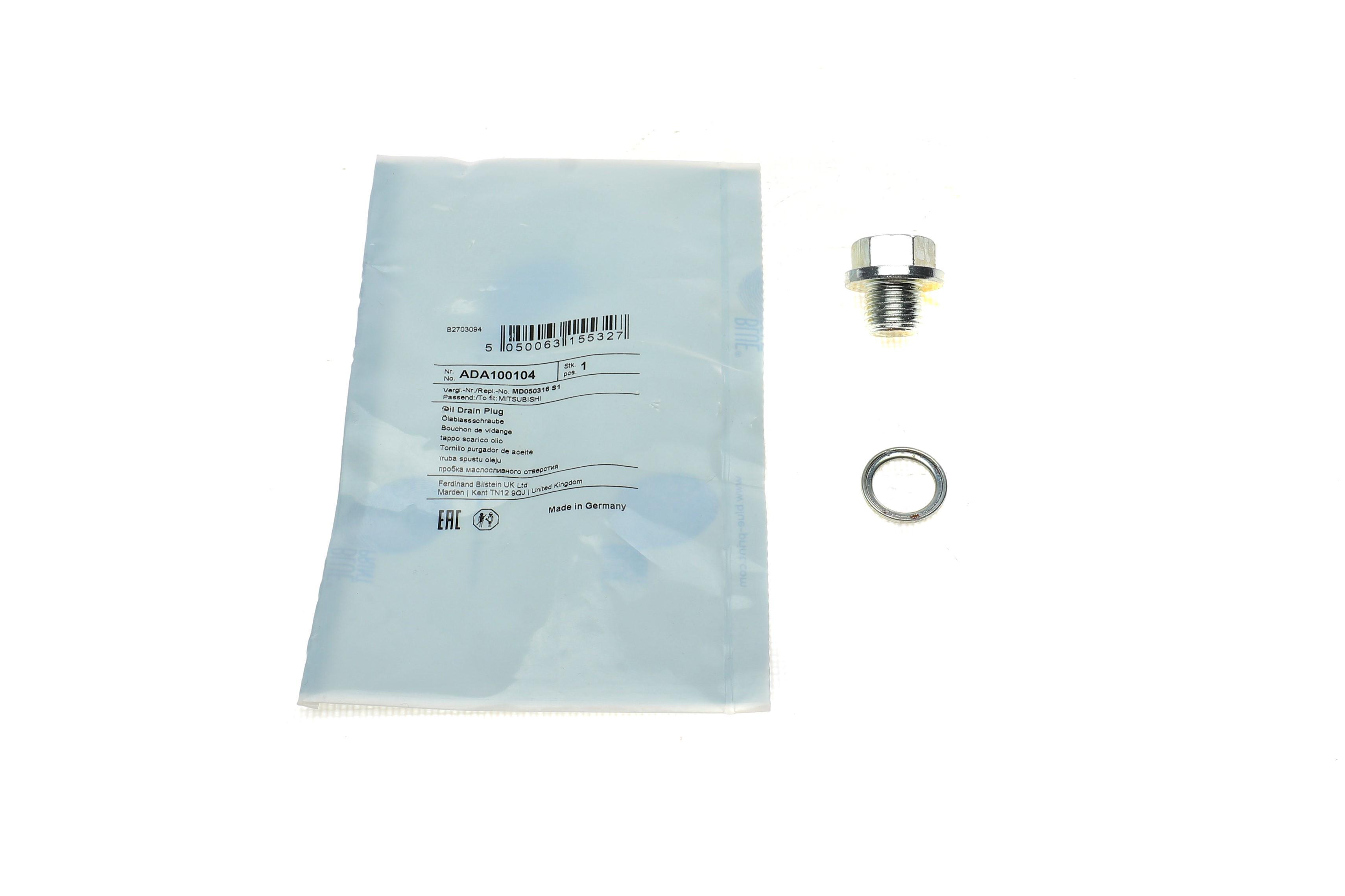 Болт зливу оливи Hyundai Accent/Kia Rio/Mitsubishi Lancer/Suzuki Grand Vitara 90- (M14x1.5)