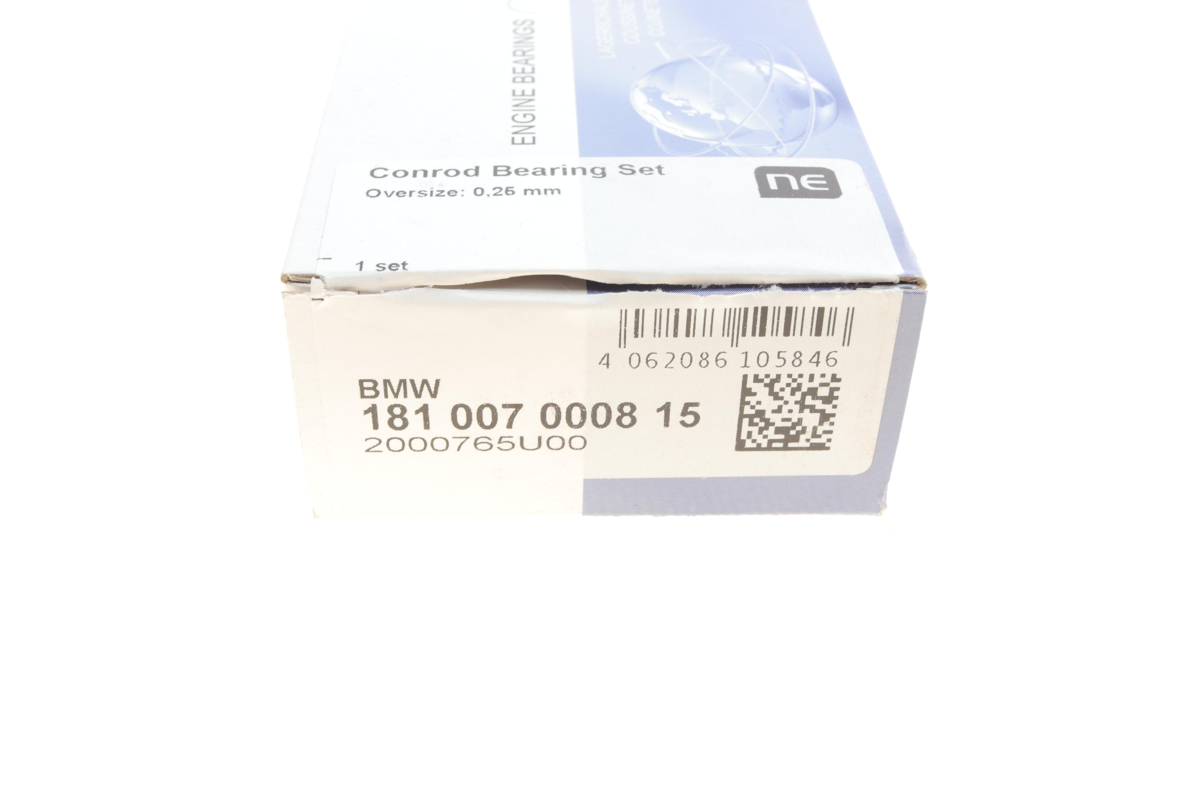 Вкладиші шатунні BMW 3 (F30/F80)/5 (F10)/X5 (F15/F85) 11-18 N20/N26 (+0.25) = 6107572500