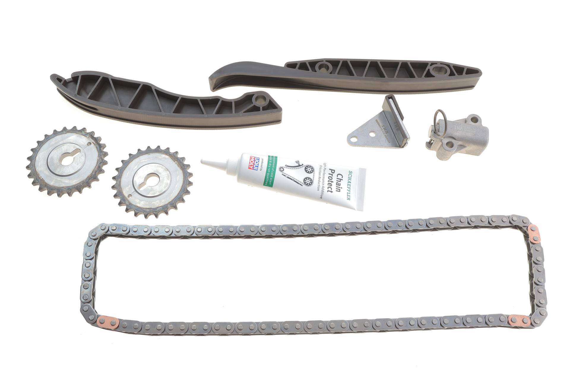 Комплект ланцюга ГРМ Hyundai H-1 (TQ)/KIA Sorento I (JC) 2.5CRDi 01-, (ланцюг INA)