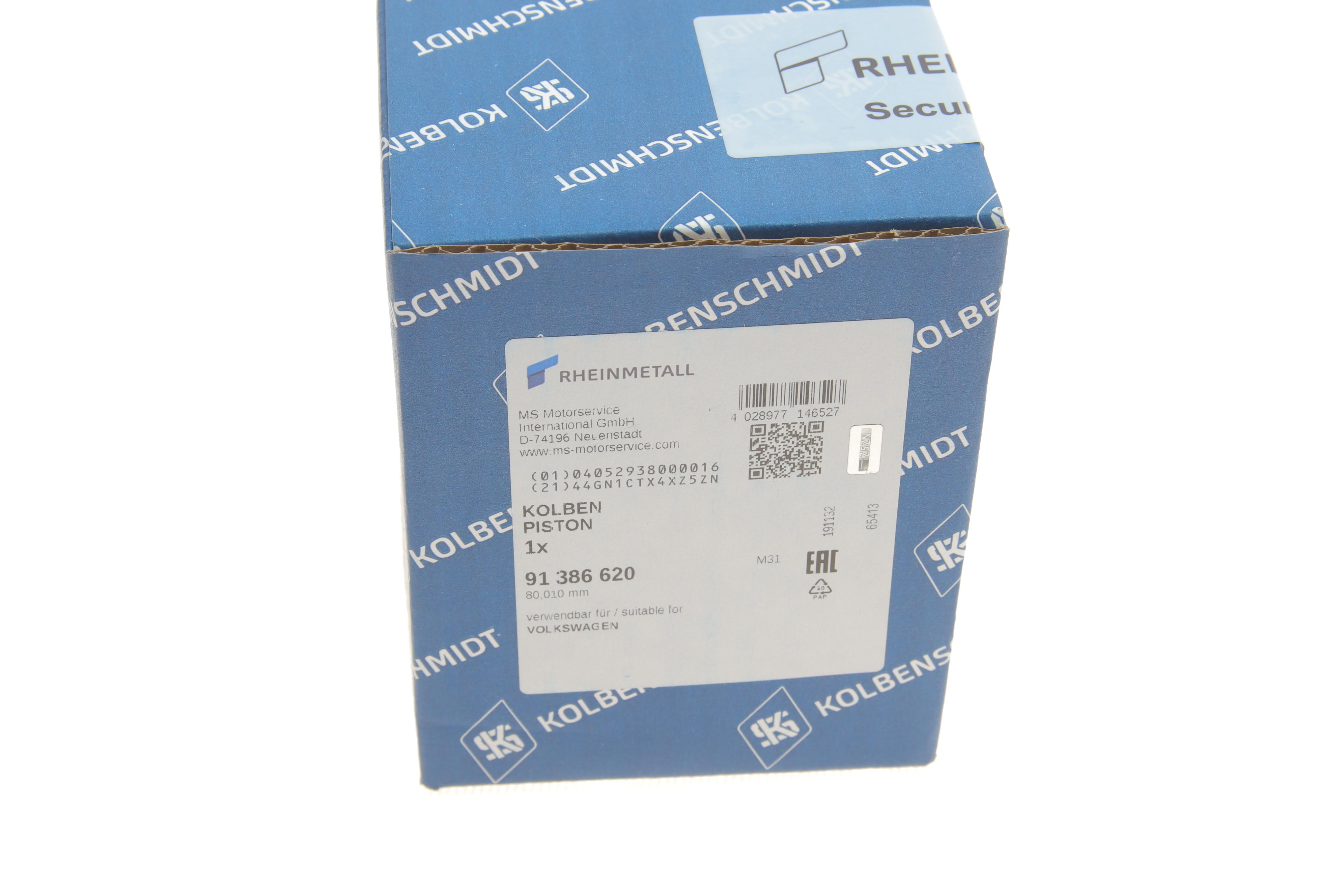 Поршень VW Caddy II/T4 1.9/2.4D 90-04 (80.01mm/+0.5)